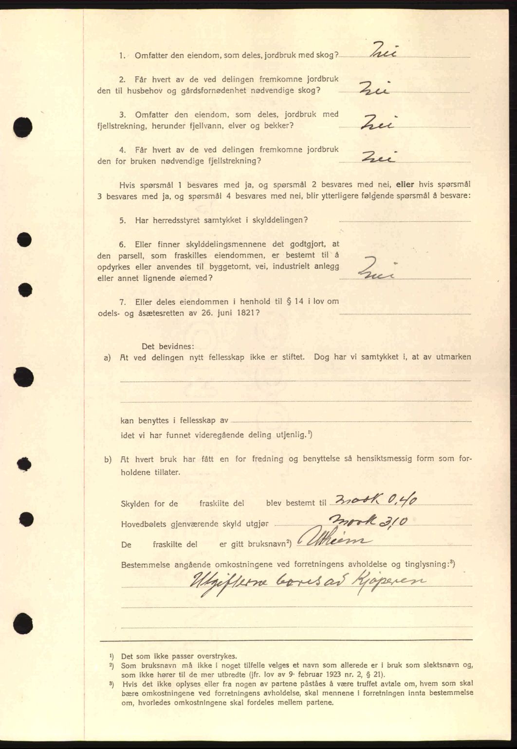 Romsdal sorenskriveri, AV/SAT-A-4149/1/2/2C: Mortgage book no. A1, 1936-1936, Diary no: : 779/1936