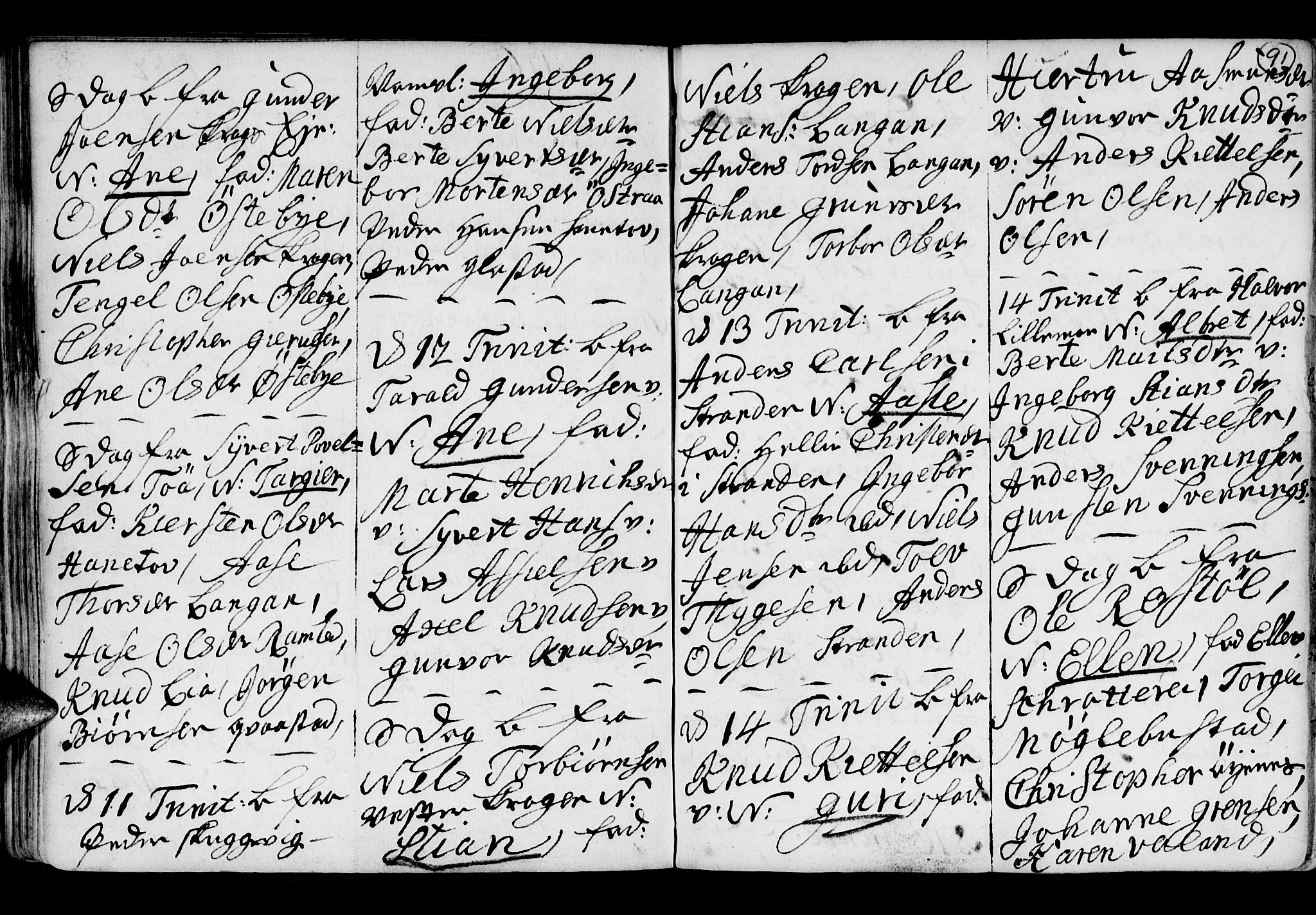 Holt sokneprestkontor, AV/SAK-1111-0021/F/Fb/L0005: Parish register (copy) no. B 5, 1746-1764, p. 91