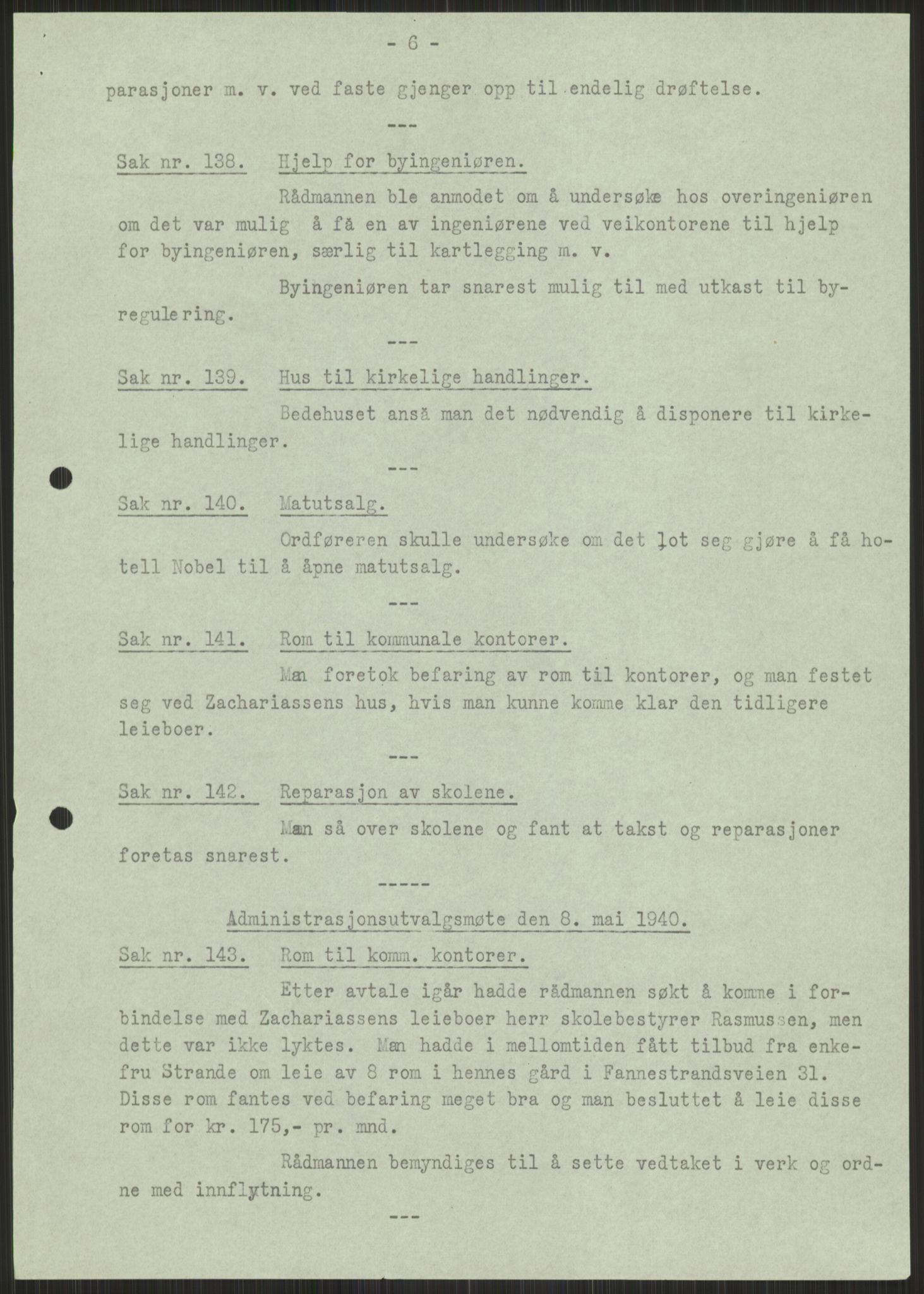 Forsvaret, Forsvarets krigshistoriske avdeling, AV/RA-RAFA-2017/Y/Ya/L0015: II-C-11-31 - Fylkesmenn.  Rapporter om krigsbegivenhetene 1940., 1940, p. 722