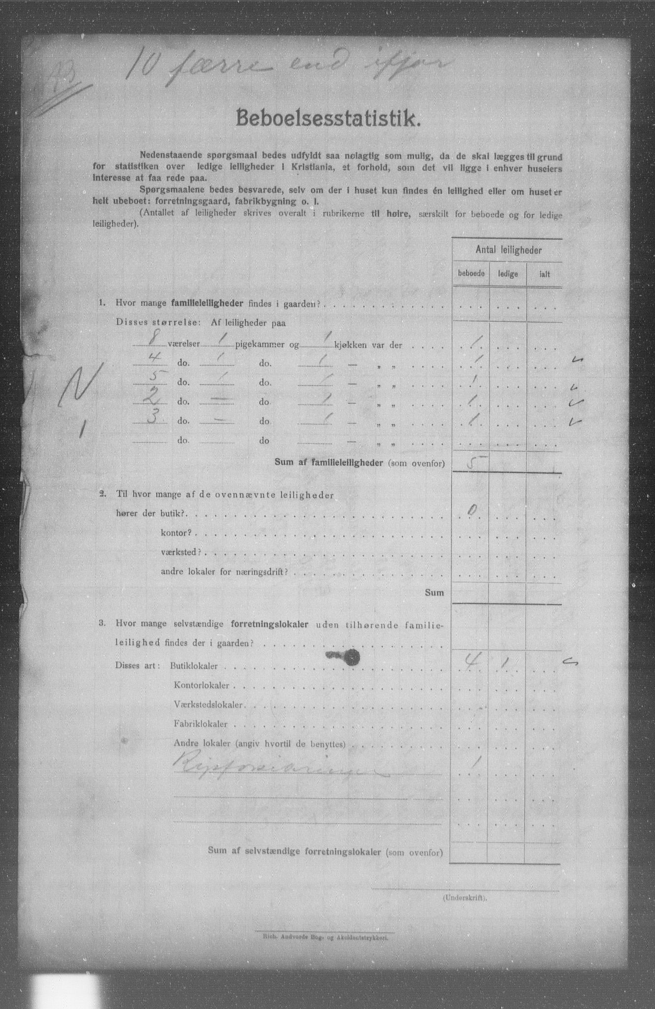 OBA, Municipal Census 1904 for Kristiania, 1904, p. 9498