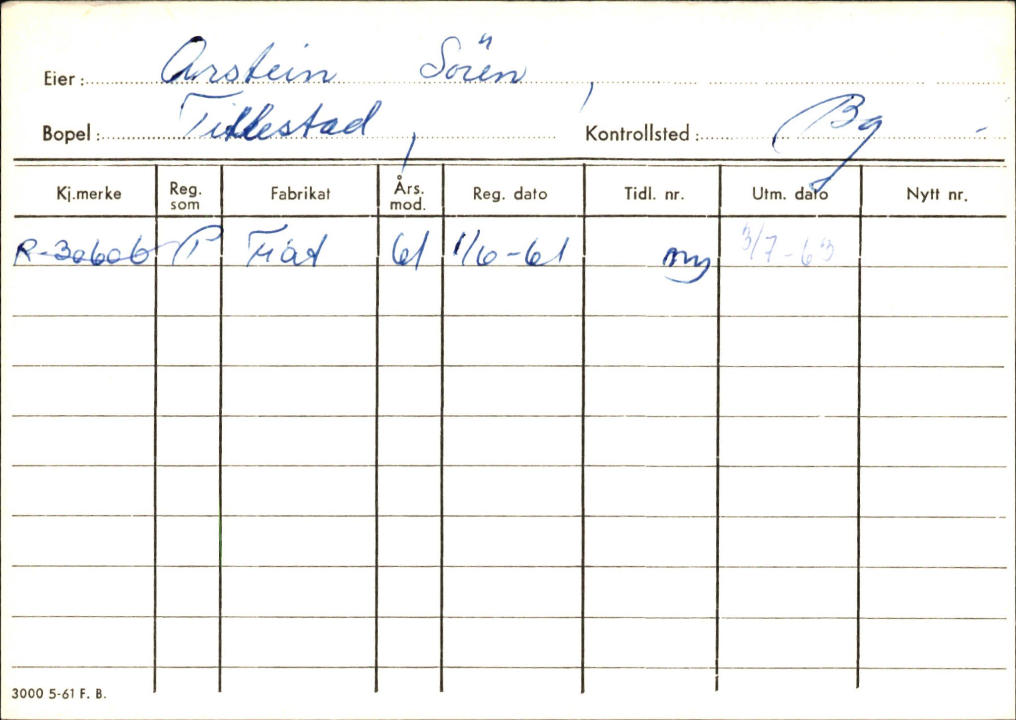 Statens vegvesen, Hordaland vegkontor, SAB/A-5201/2/Ha/L0002: R-eierkort A, 1920-1971, p. 945