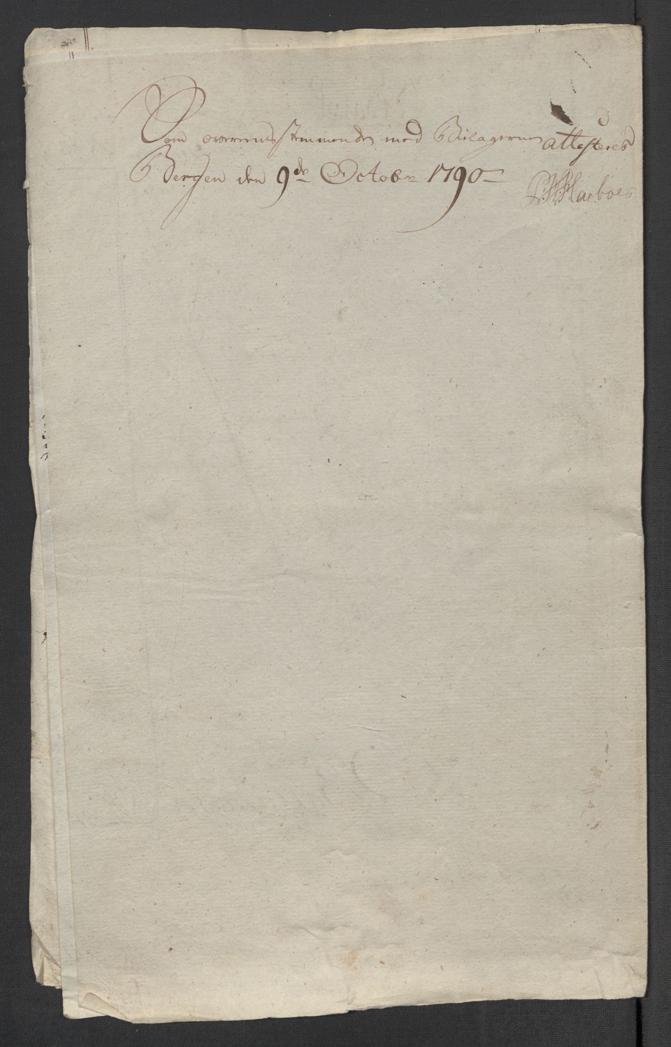 Rentekammeret inntil 1814, Reviderte regnskaper, Mindre regnskaper, AV/RA-EA-4068/Rf/Rfe/L0056:  Ytre og Indre Sogn fogderi, 1789, p. 8