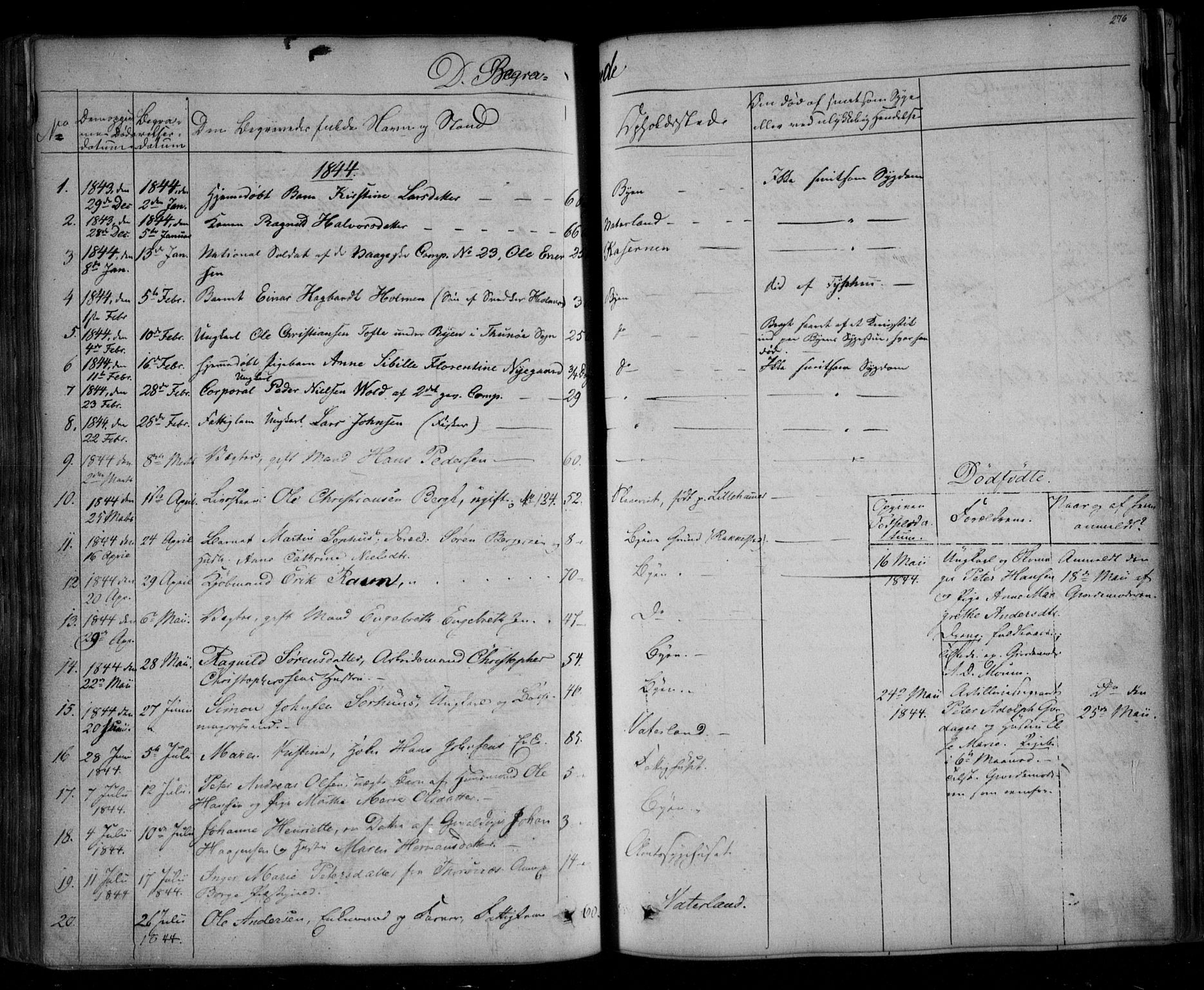 Fredrikstad prestekontor Kirkebøker, AV/SAO-A-11082/F/Fa/L0005: Parish register (official) no. 5, 1835-1856, p. 276