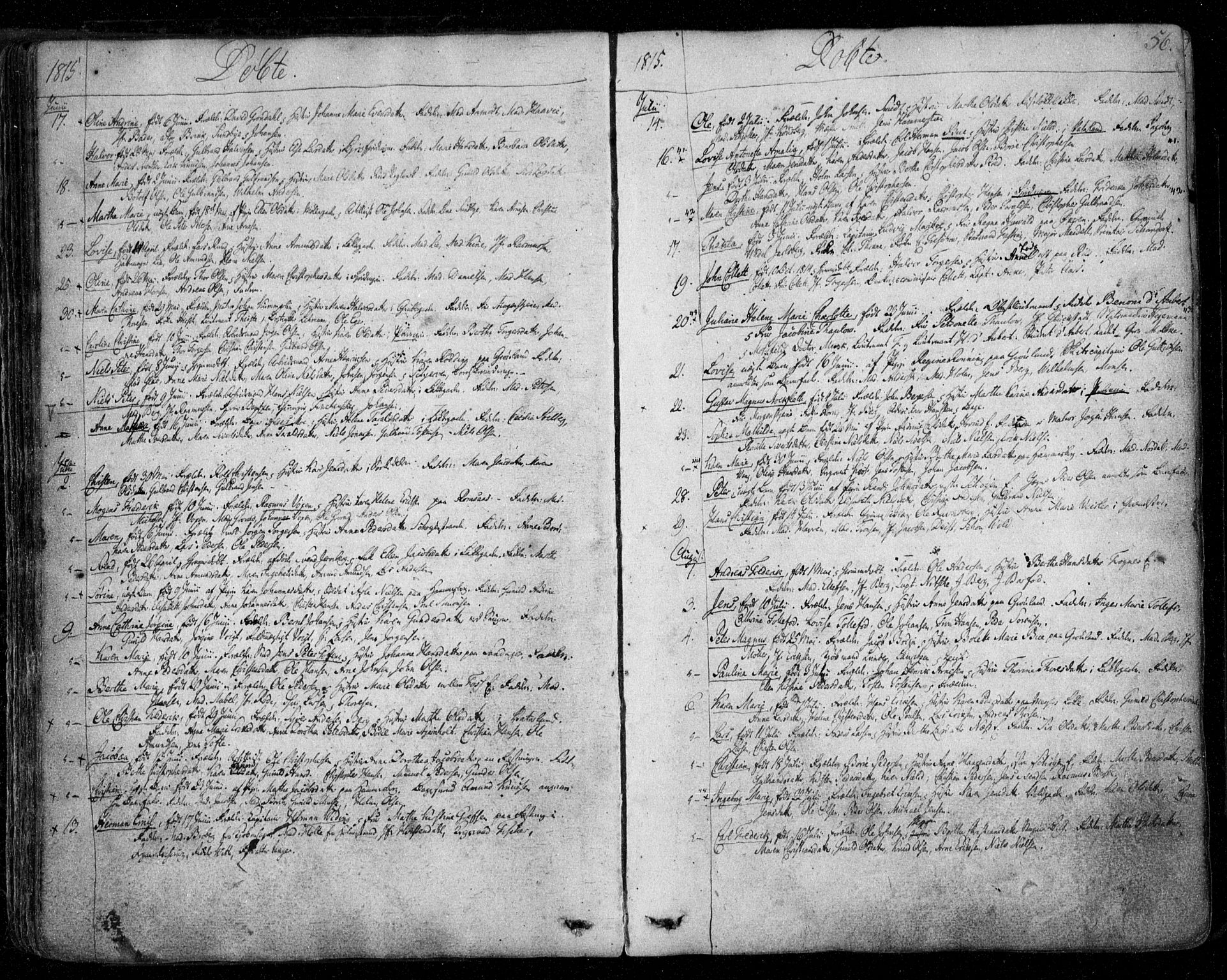 Aker prestekontor kirkebøker, SAO/A-10861/F/L0011: Parish register (official) no. 11, 1810-1819, p. 56