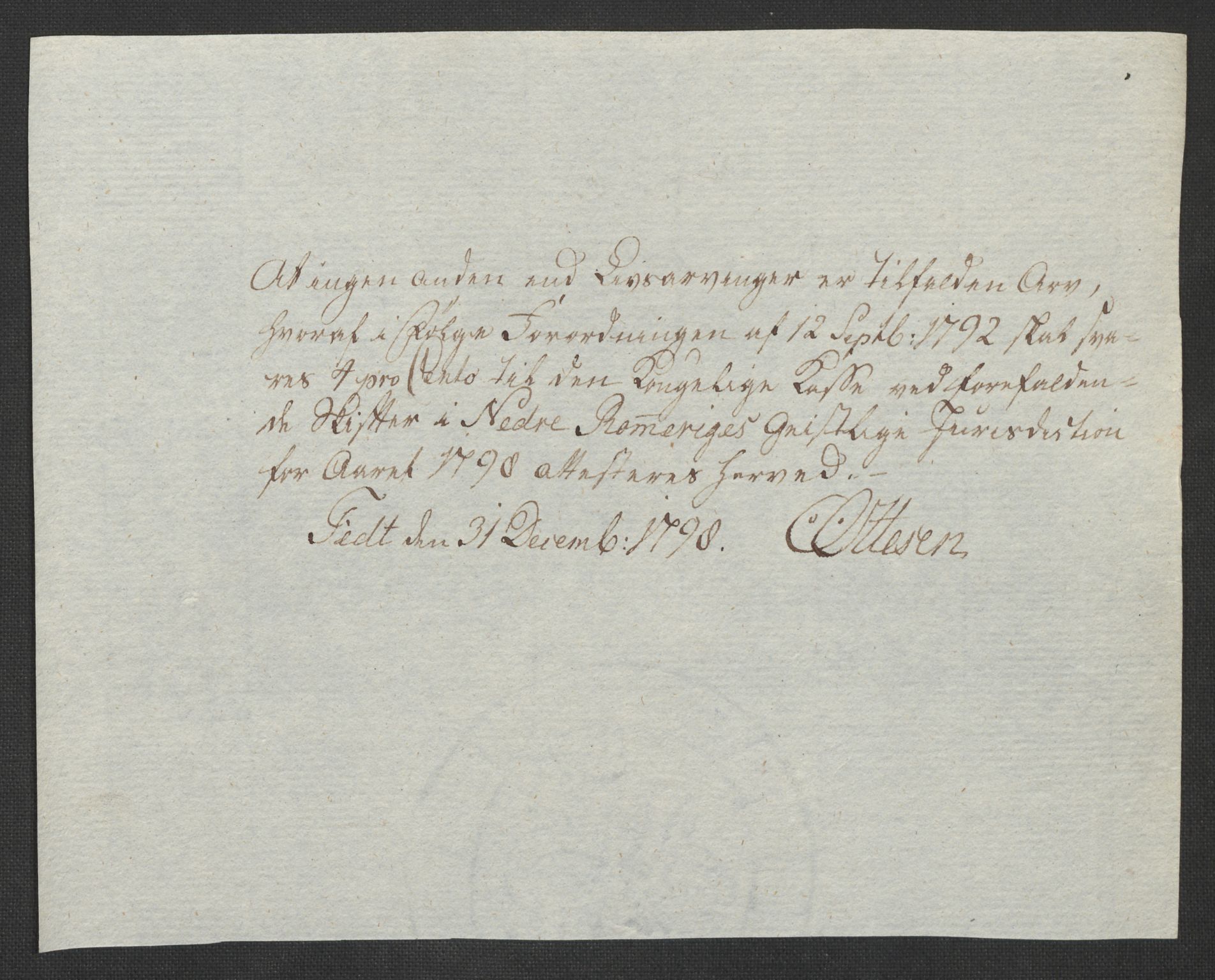 Rentekammeret inntil 1814, Reviderte regnskaper, Fogderegnskap, AV/RA-EA-4092/R11/L0674: Fogderegnskap Nedre Romerike, 1798, p. 222