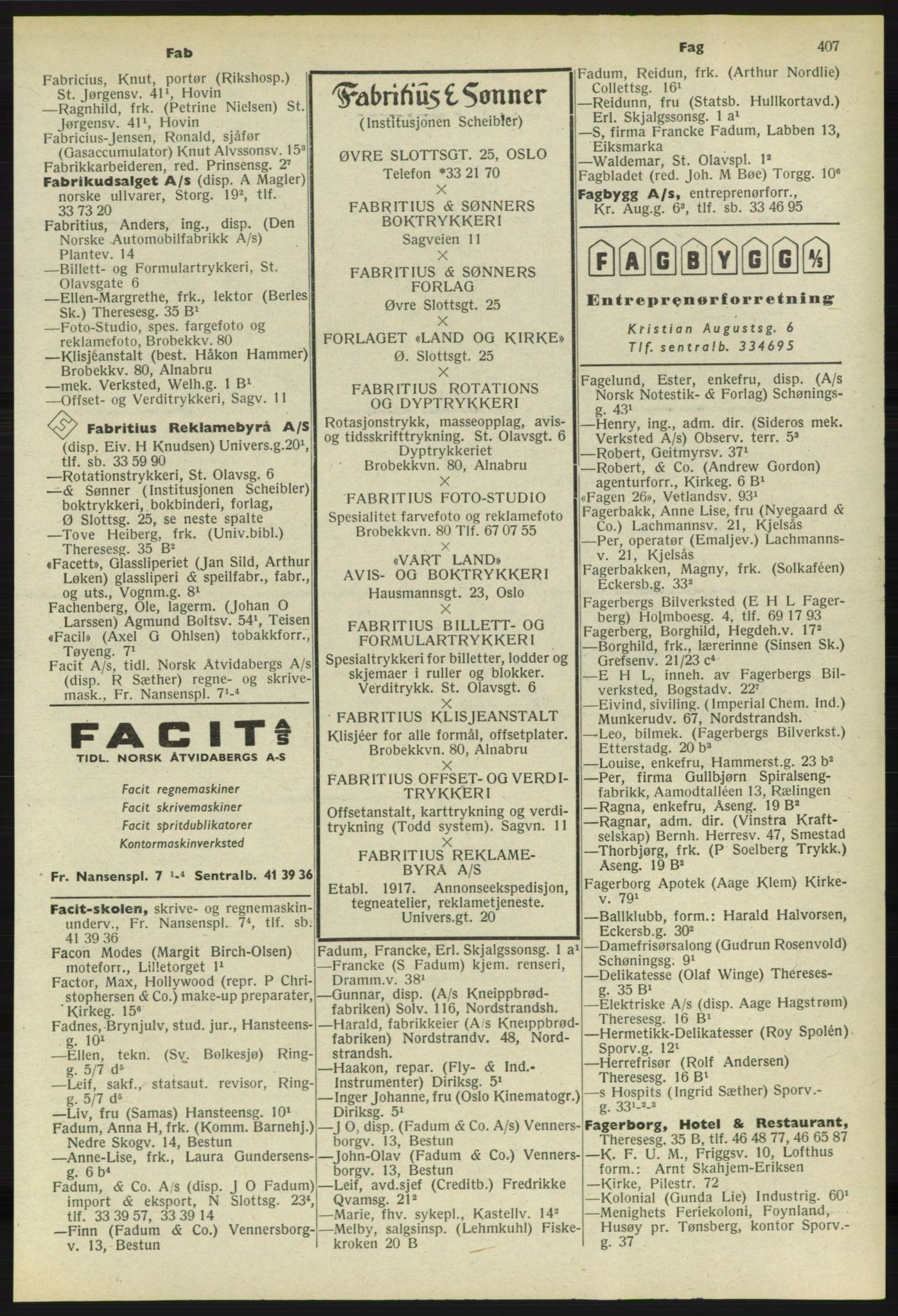 Kristiania/Oslo adressebok, PUBL/-, 1958-1959, p. 407