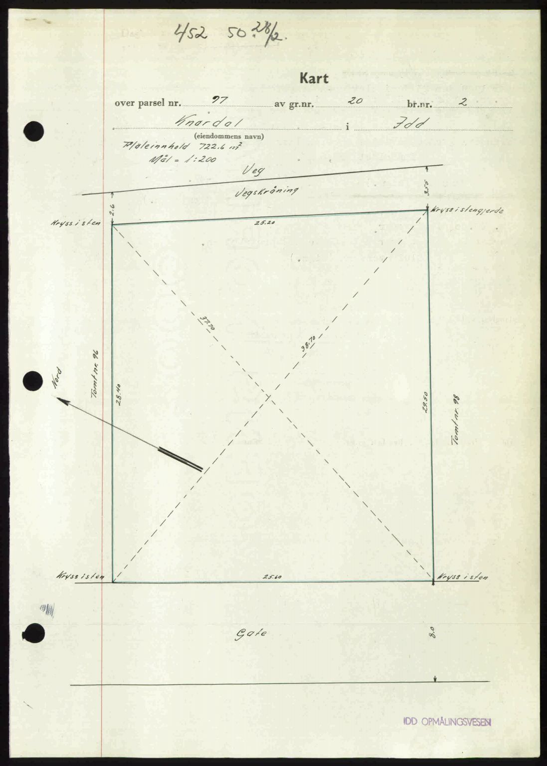 Idd og Marker sorenskriveri, AV/SAO-A-10283/G/Gb/Gbb/L0014: Mortgage book no. A14, 1950-1950, Diary no: : 452/1950