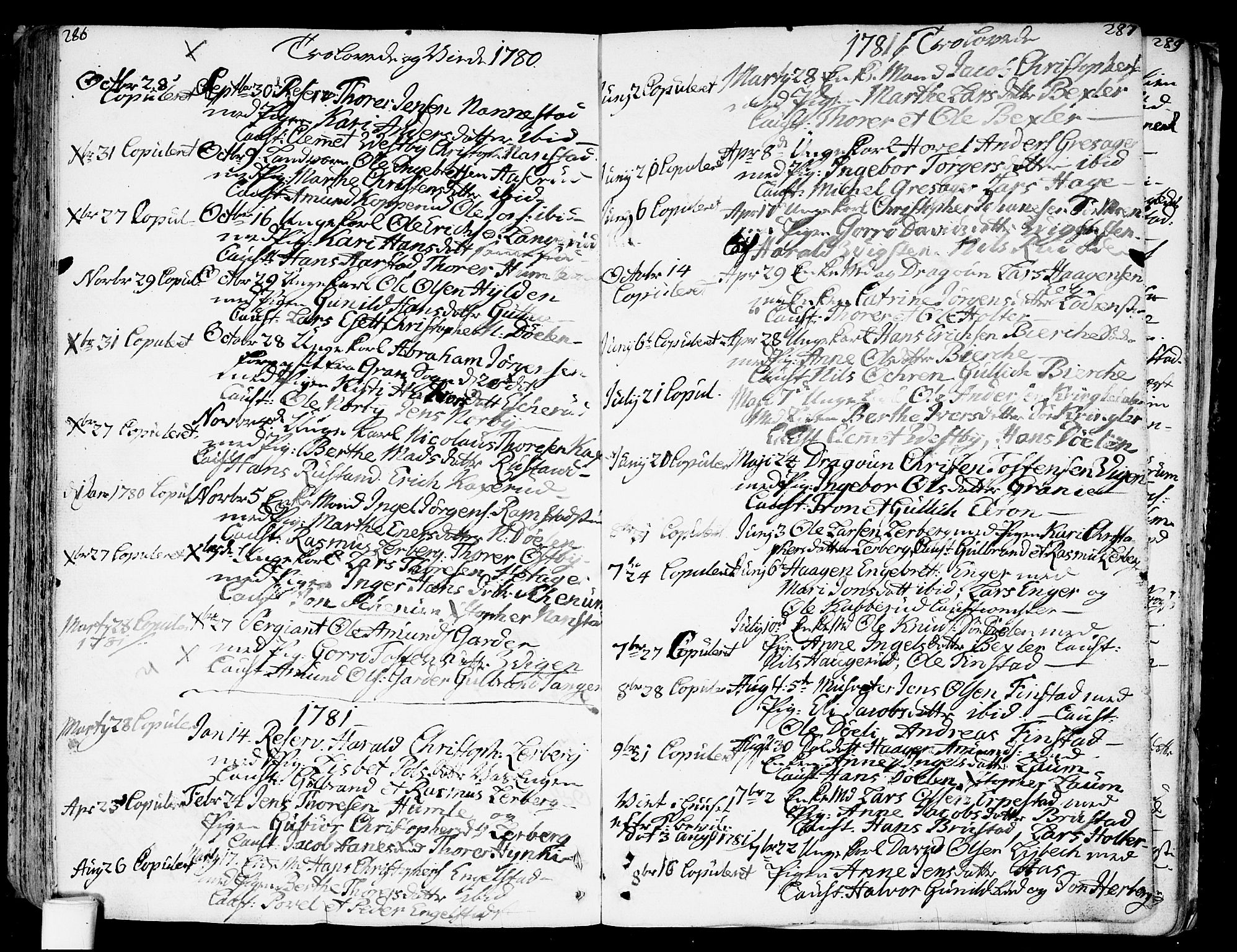 Nannestad prestekontor Kirkebøker, SAO/A-10414a/F/Fa/L0007: Parish register (official) no. I 7, 1754-1791, p. 286-287