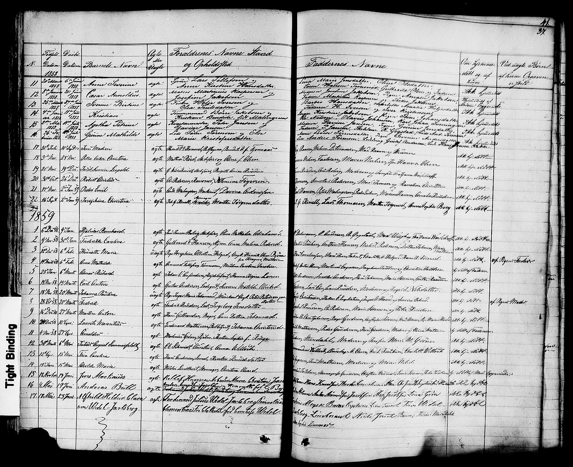 Stavern kirkebøker, AV/SAKO-A-318/F/Fa/L0007: Parish register (official) no. 7, 1840-1877, p. 37