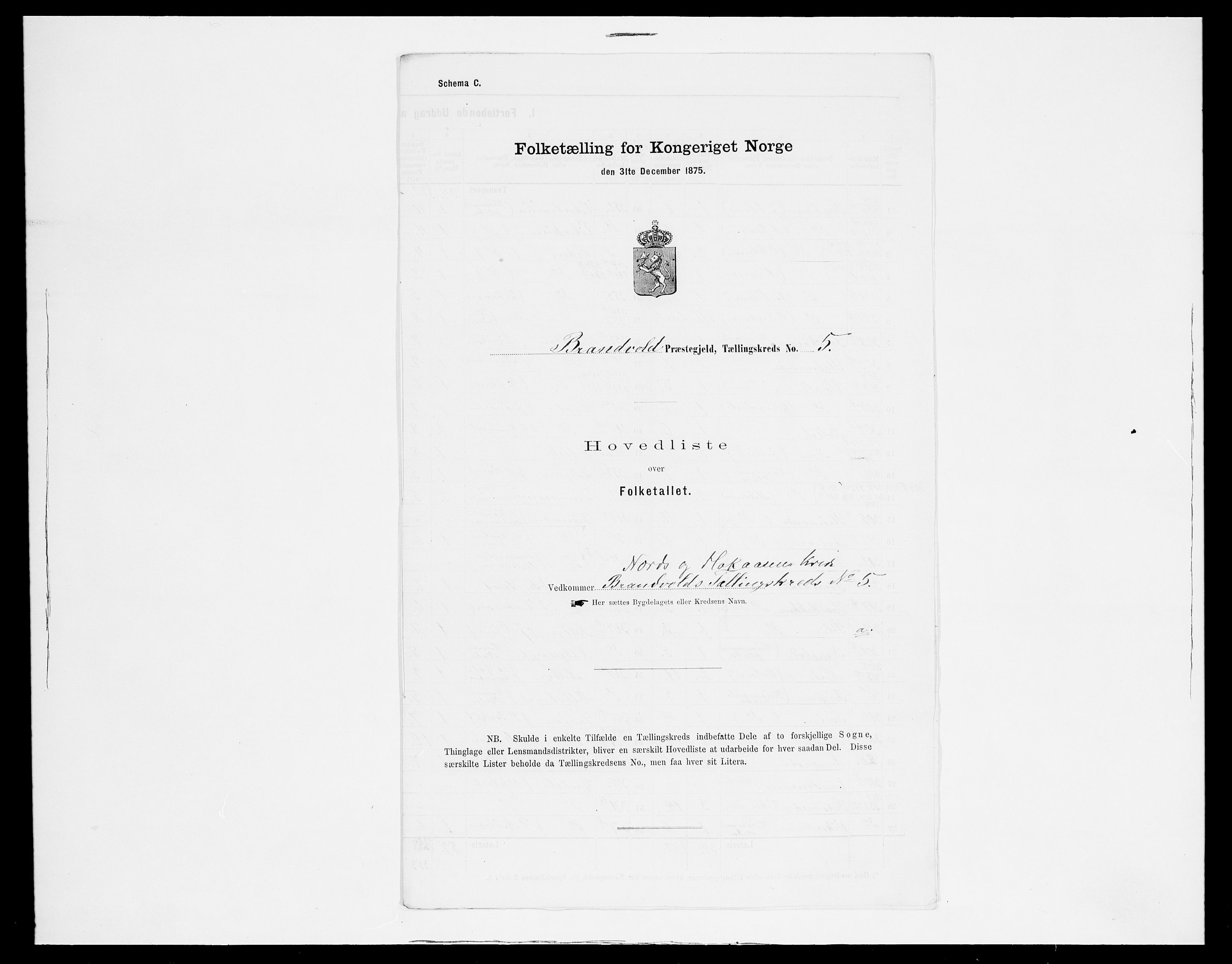 SAH, 1875 census for 0422P Brandval, 1875, p. 30