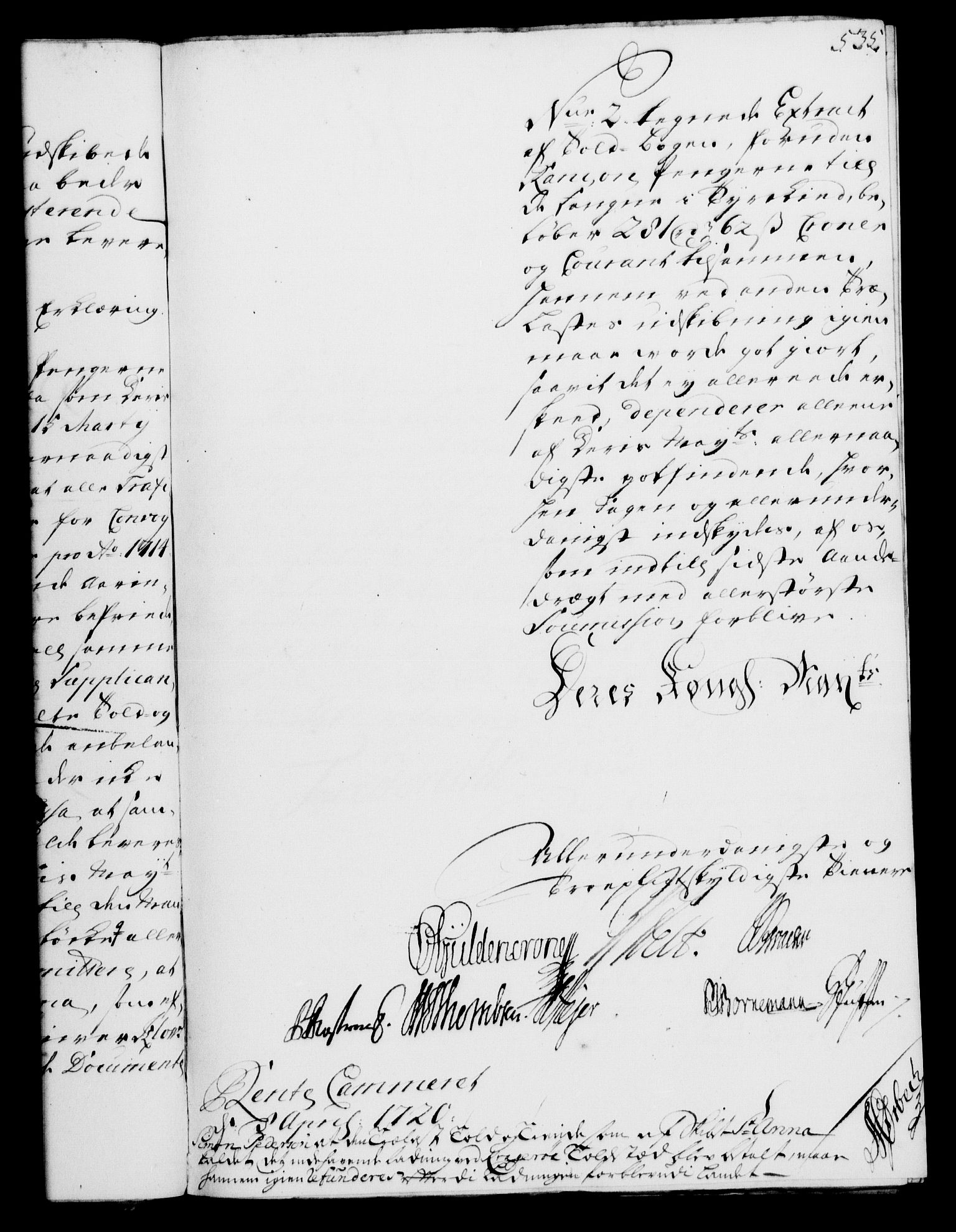Rentekammeret, Kammerkanselliet, RA/EA-3111/G/Gf/Gfa/L0002: Norsk relasjons- og resolusjonsprotokoll (merket RK 52.2), 1720, p. 518