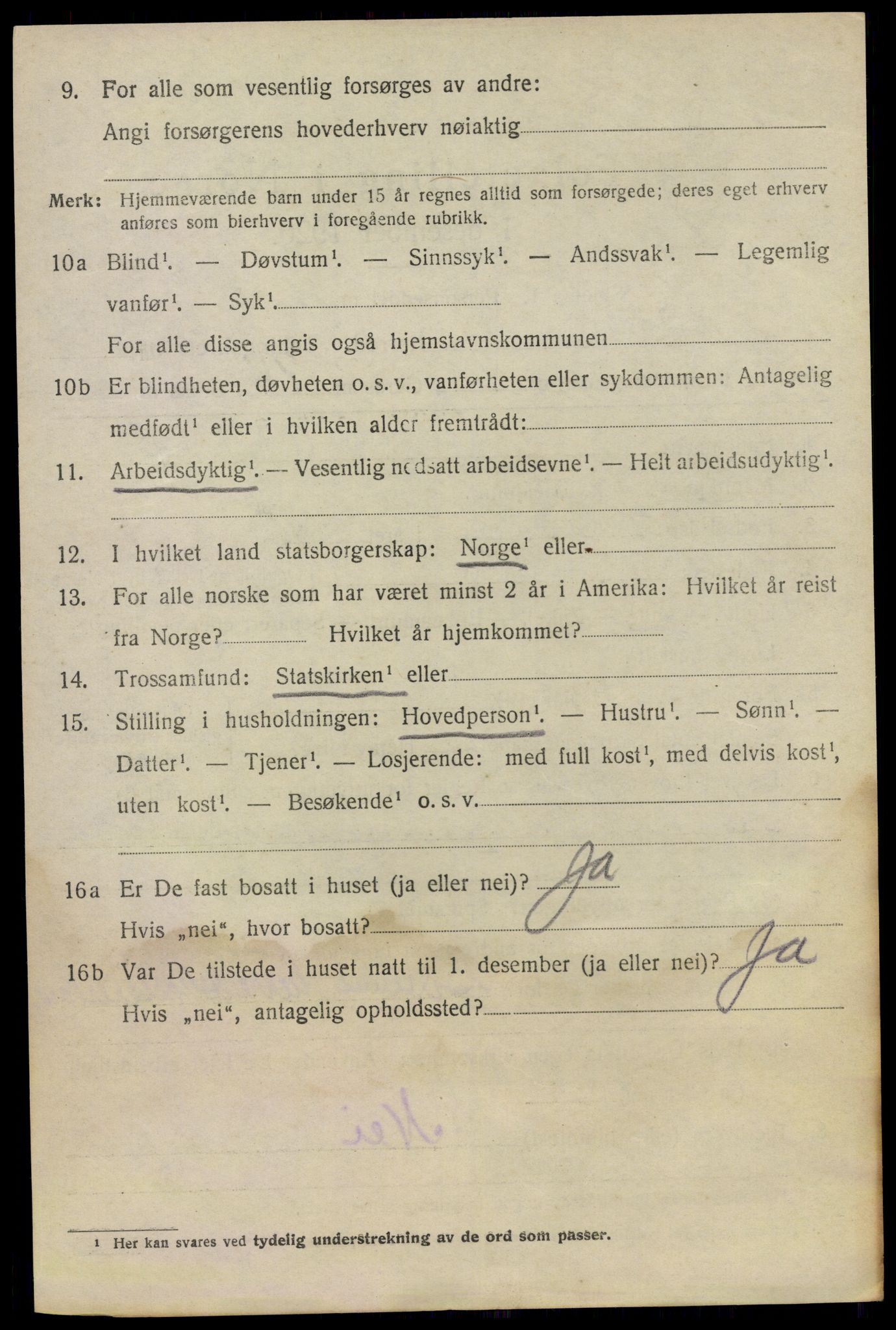 SAO, 1920 census for Bærum, 1920, p. 15019