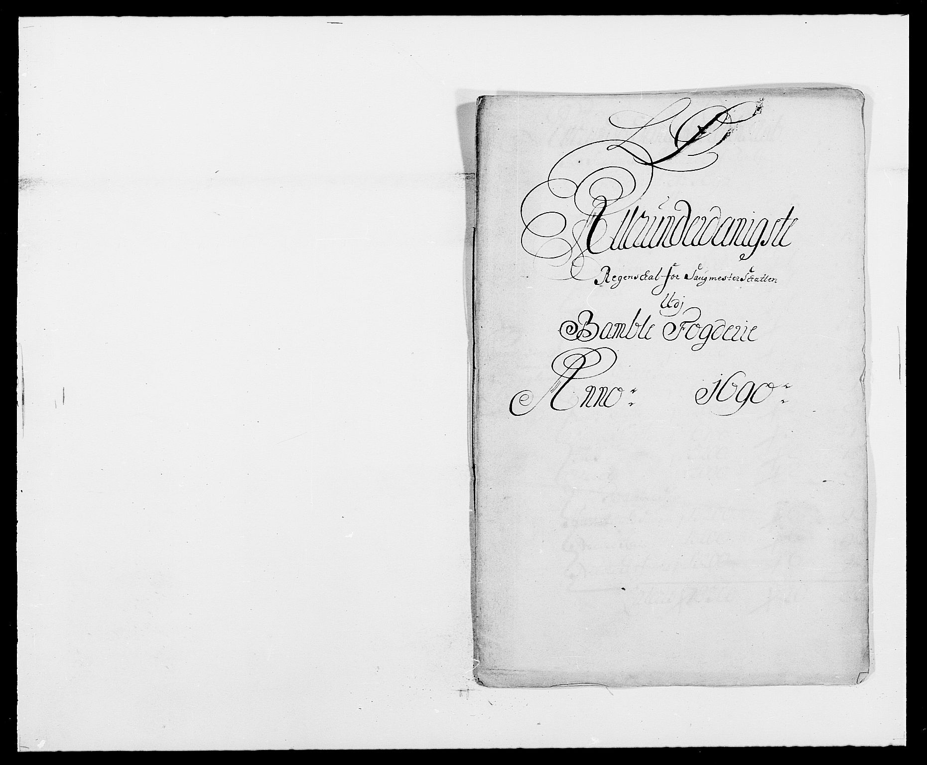 Rentekammeret inntil 1814, Reviderte regnskaper, Fogderegnskap, RA/EA-4092/R34/L2051: Fogderegnskap Bamble, 1688-1691, p. 74
