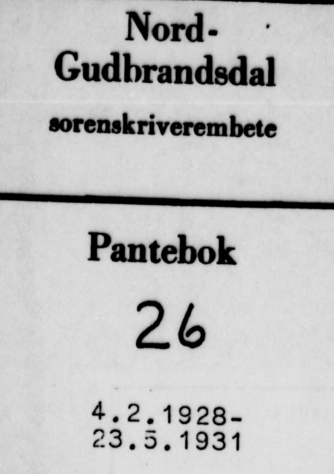 Nord-Gudbrandsdal tingrett, SAH/TING-002/H/Hb/Hba/L0026: Mortgage book no. 26, 1928-1931