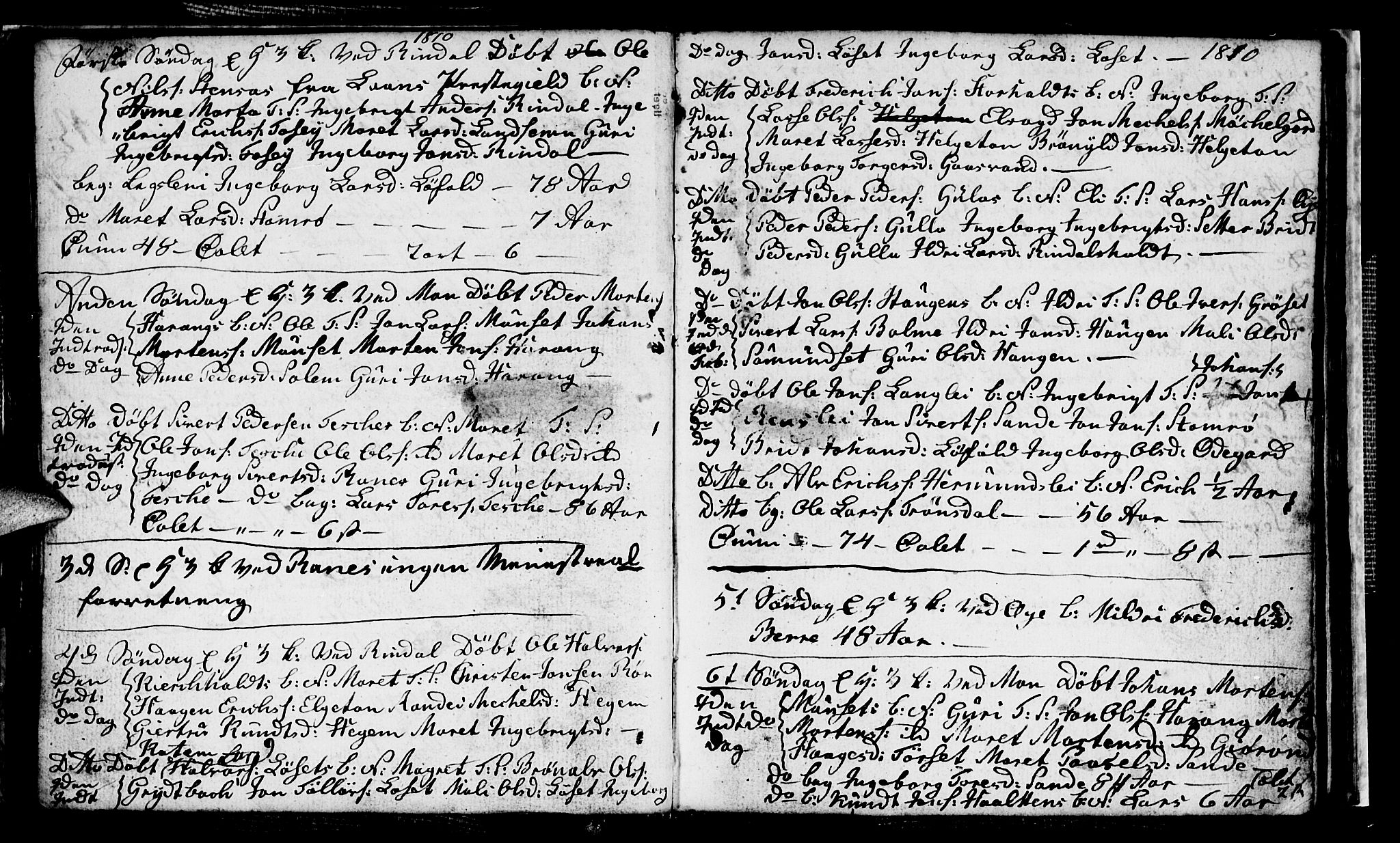 Ministerialprotokoller, klokkerbøker og fødselsregistre - Møre og Romsdal, AV/SAT-A-1454/595/L1049: Parish register (copy) no. 595C01, 1805-1819, p. 47