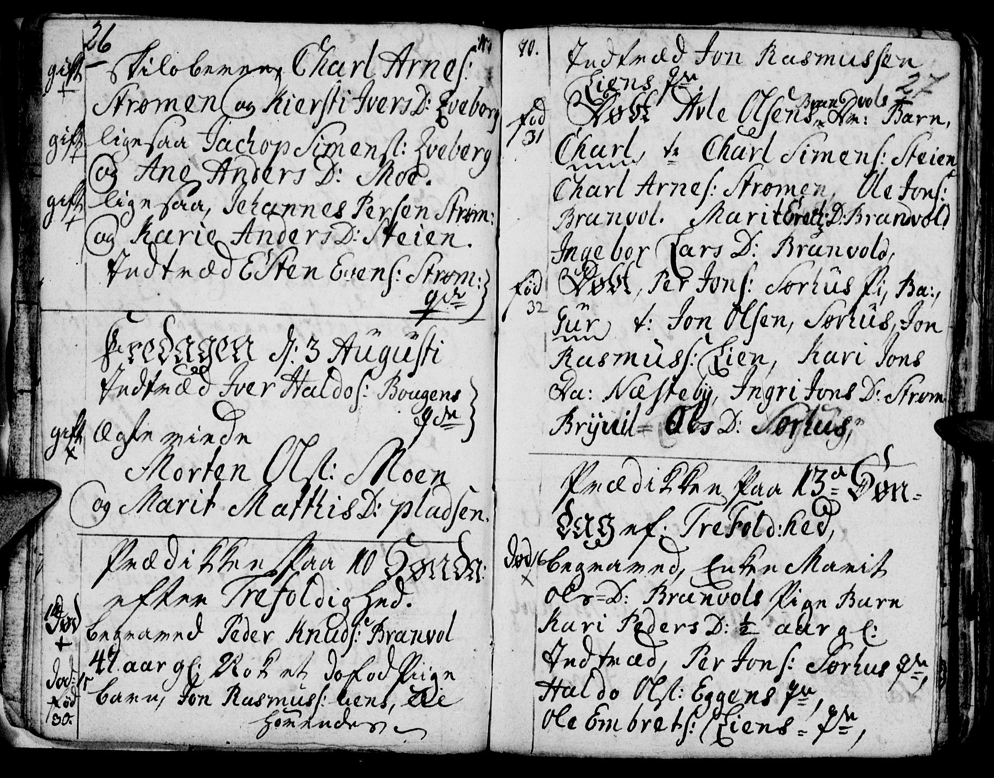 Tynset prestekontor, SAH/PREST-058/H/Ha/Hab/L0009: Parish register (official) no. 9, 1769-1781, p. 26-27