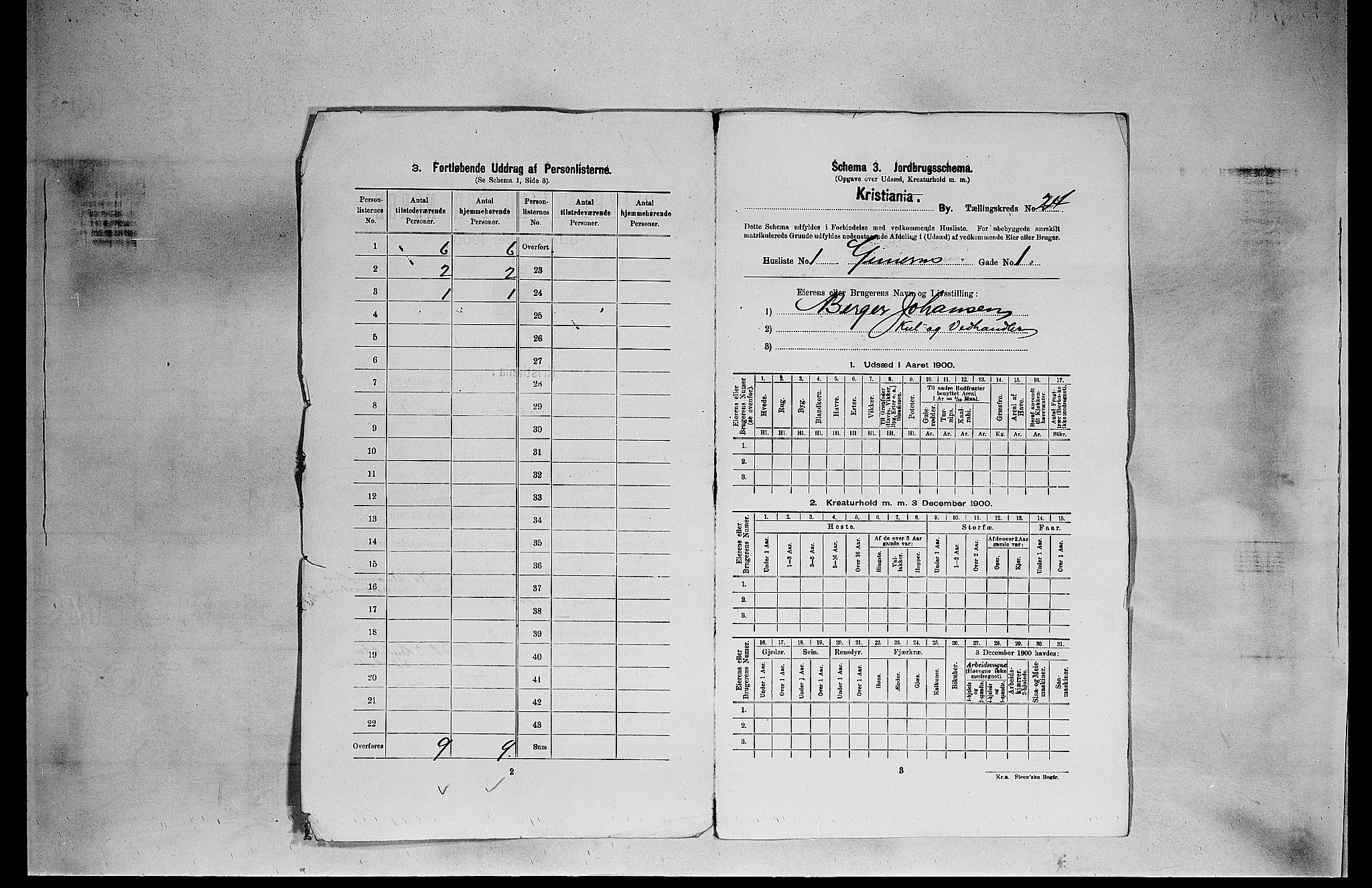 SAO, 1900 census for Kristiania, 1900, p. 30653