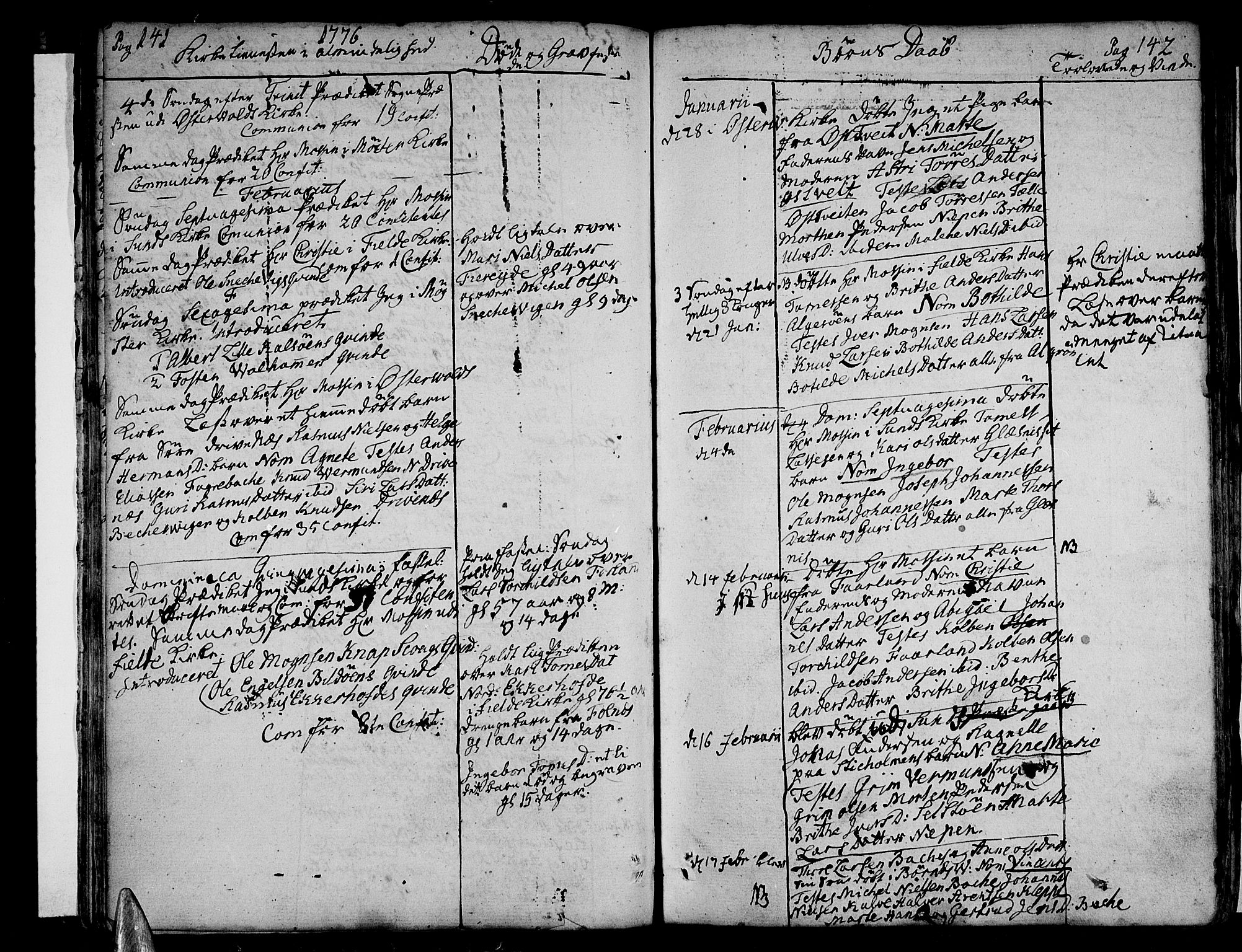 Sund sokneprestembete, AV/SAB-A-99930: Parish register (official) no. A 5, 1770-1795, p. 142