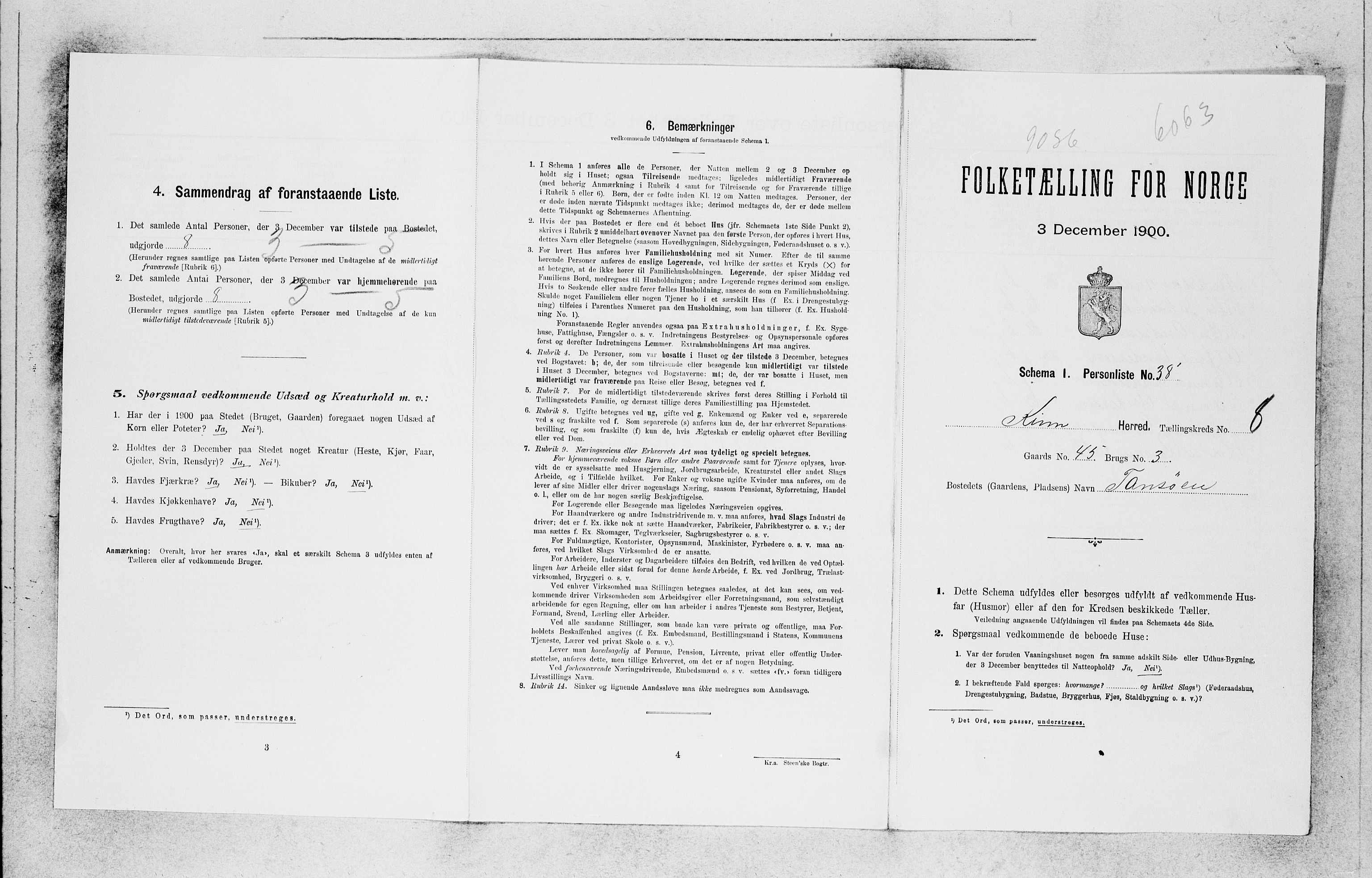 SAB, 1900 census for Kinn, 1900, p. 86