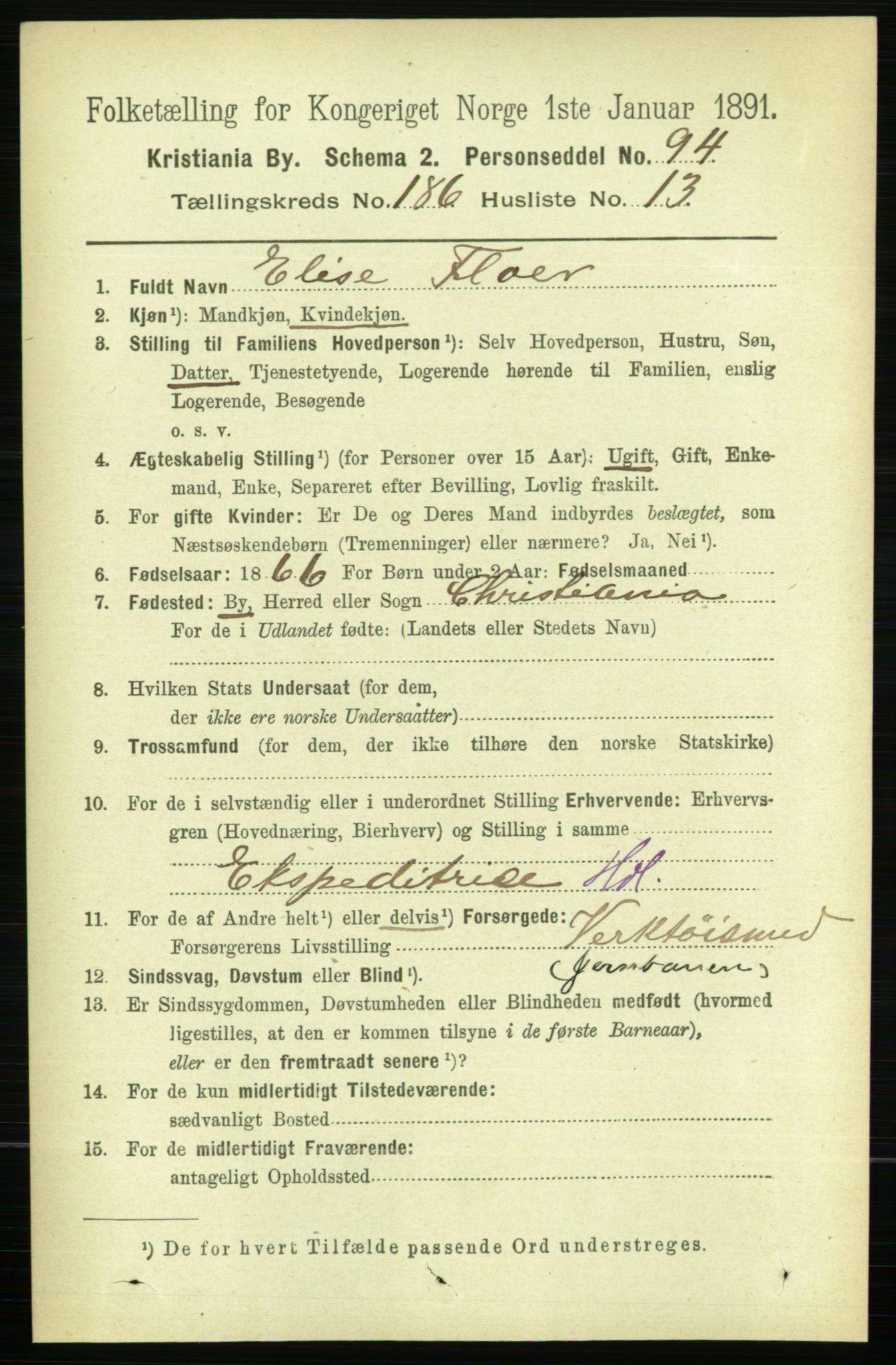 RA, 1891 census for 0301 Kristiania, 1891, p. 111875