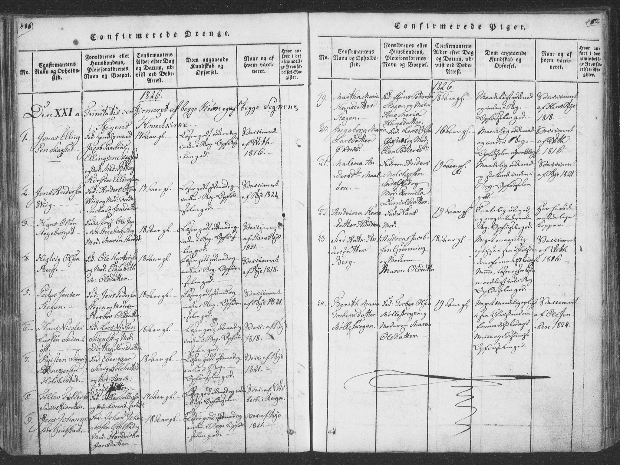 Ministerialprotokoller, klokkerbøker og fødselsregistre - Nordland, AV/SAT-A-1459/855/L0798: Parish register (official) no. 855A06, 1821-1835, p. 486-487