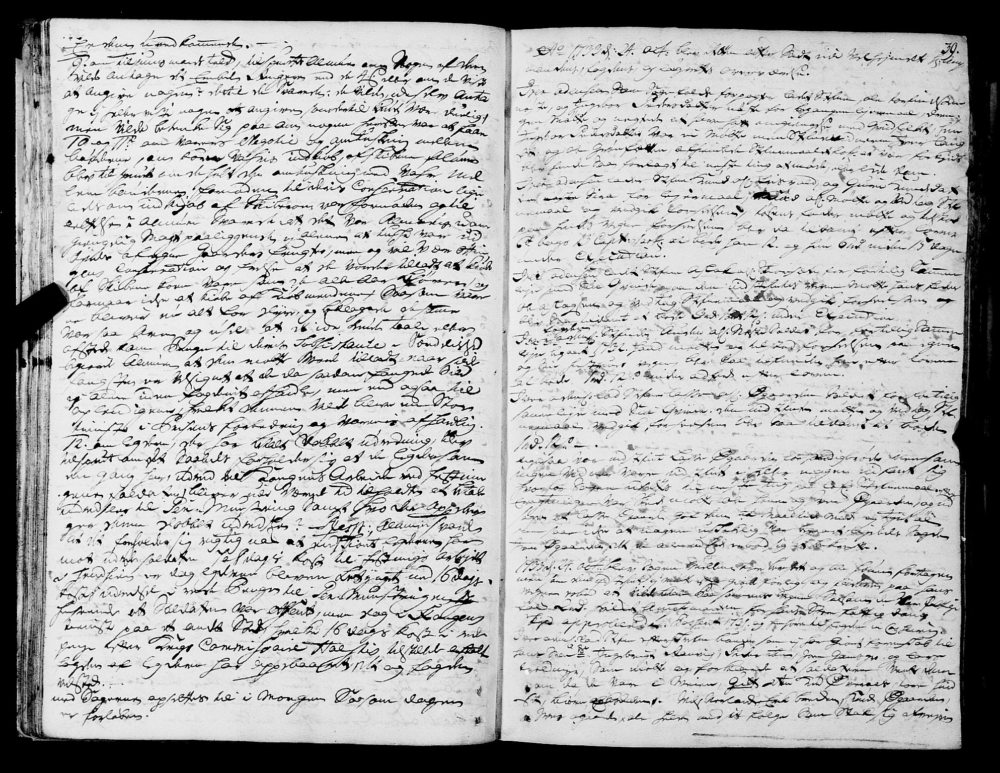 Romsdal sorenskriveri, SAT/A-4149/1/1/1A/L0011: Tingbok, 1732-1740, p. 38b-39a