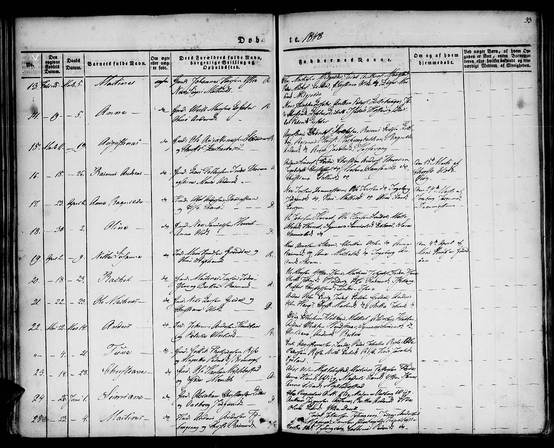 Davik sokneprestembete, SAB/A-79701/H/Haa/Haaa/L0004: Parish register (official) no. A 4, 1830-1849, p. 93