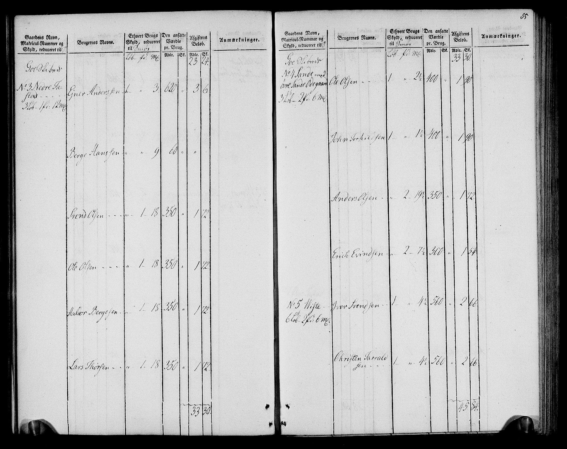 Rentekammeret inntil 1814, Realistisk ordnet avdeling, AV/RA-EA-4070/N/Ne/Nea/L0099: Jæren og Dalane fogderi. Oppebørselsregister, 1803-1804, p. 59