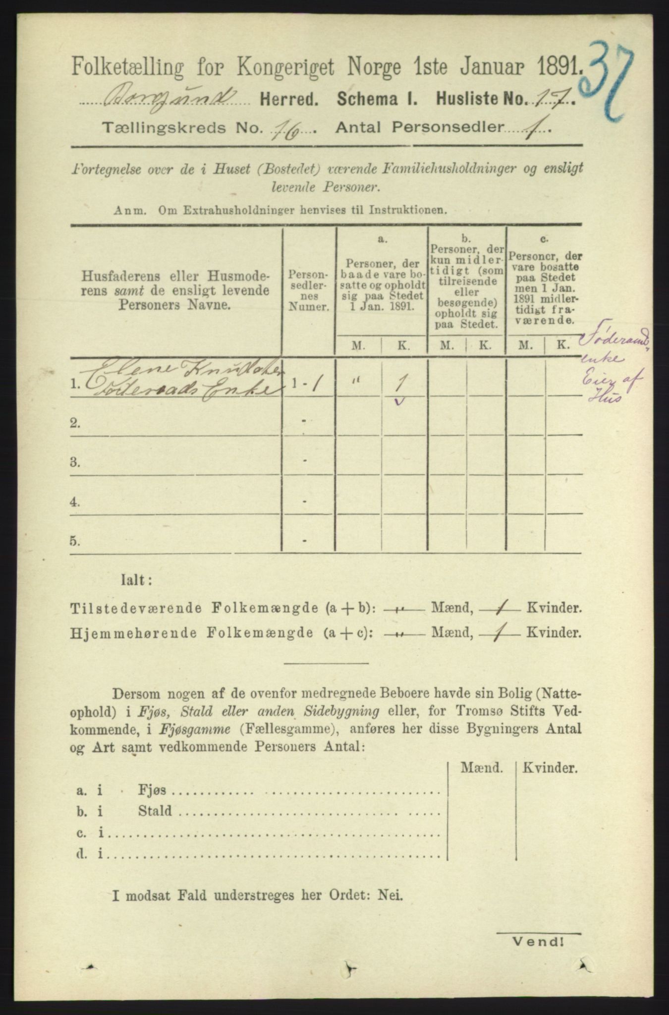 RA, 1891 census for 1531 Borgund, 1891, p. 4759