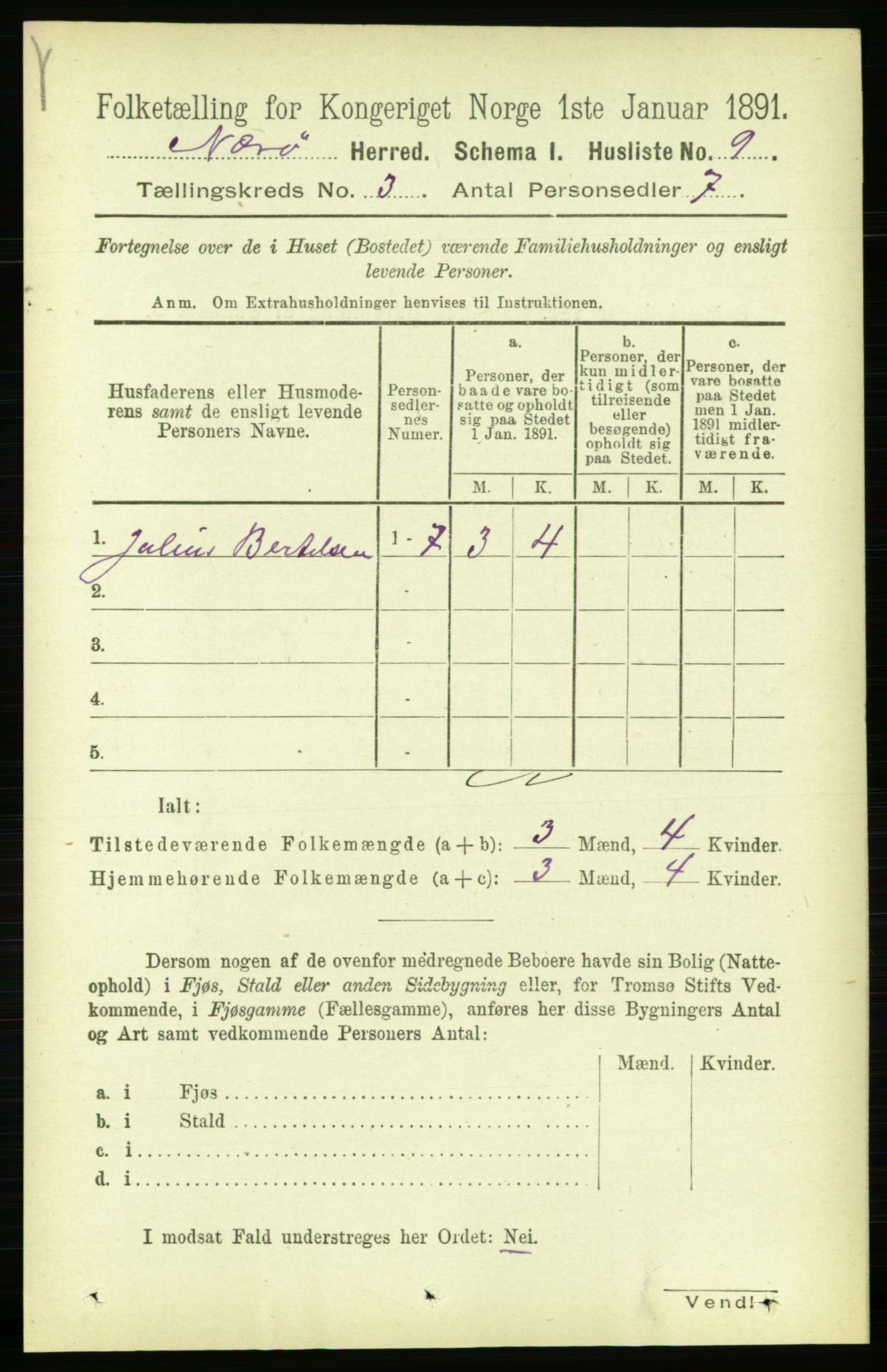 RA, 1891 census for 1751 Nærøy, 1891, p. 1225