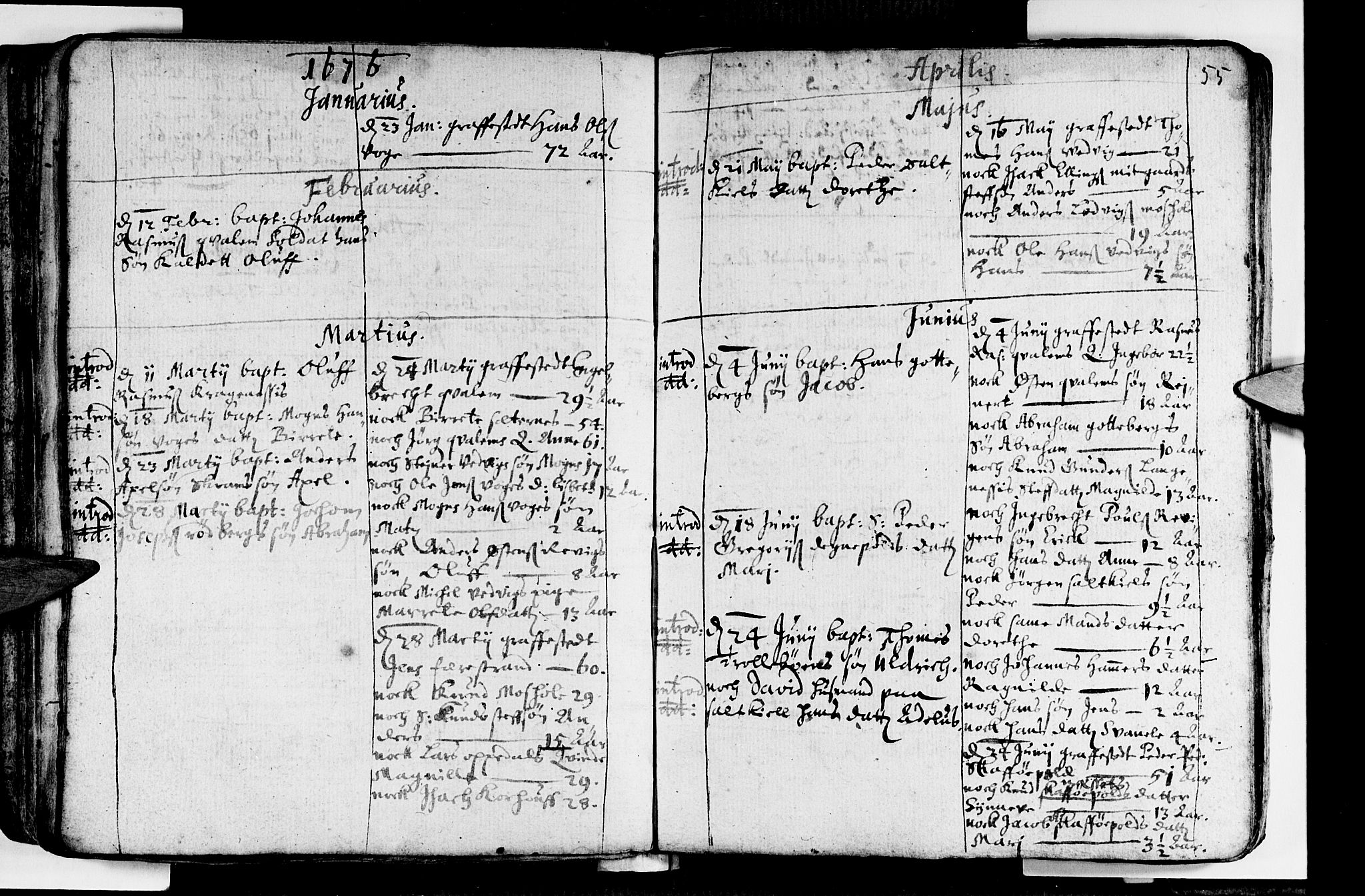 Selje sokneprestembete, AV/SAB-A-99938/H/Ha/Haa/Haaa: Parish register (official) no. A 1, 1668-1696, p. 55