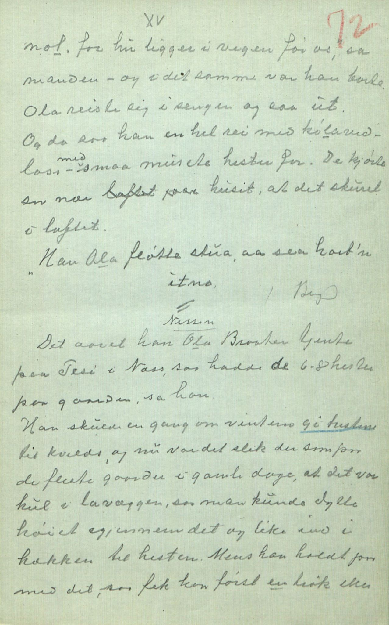 Rikard Berge, TEMU/TGM-A-1003/F/L0014/0040: 471-512 / 510 Brev til Berge frå Hankenæs + oppskrifter som H. kallar for sine, 1915-1917, p. 72