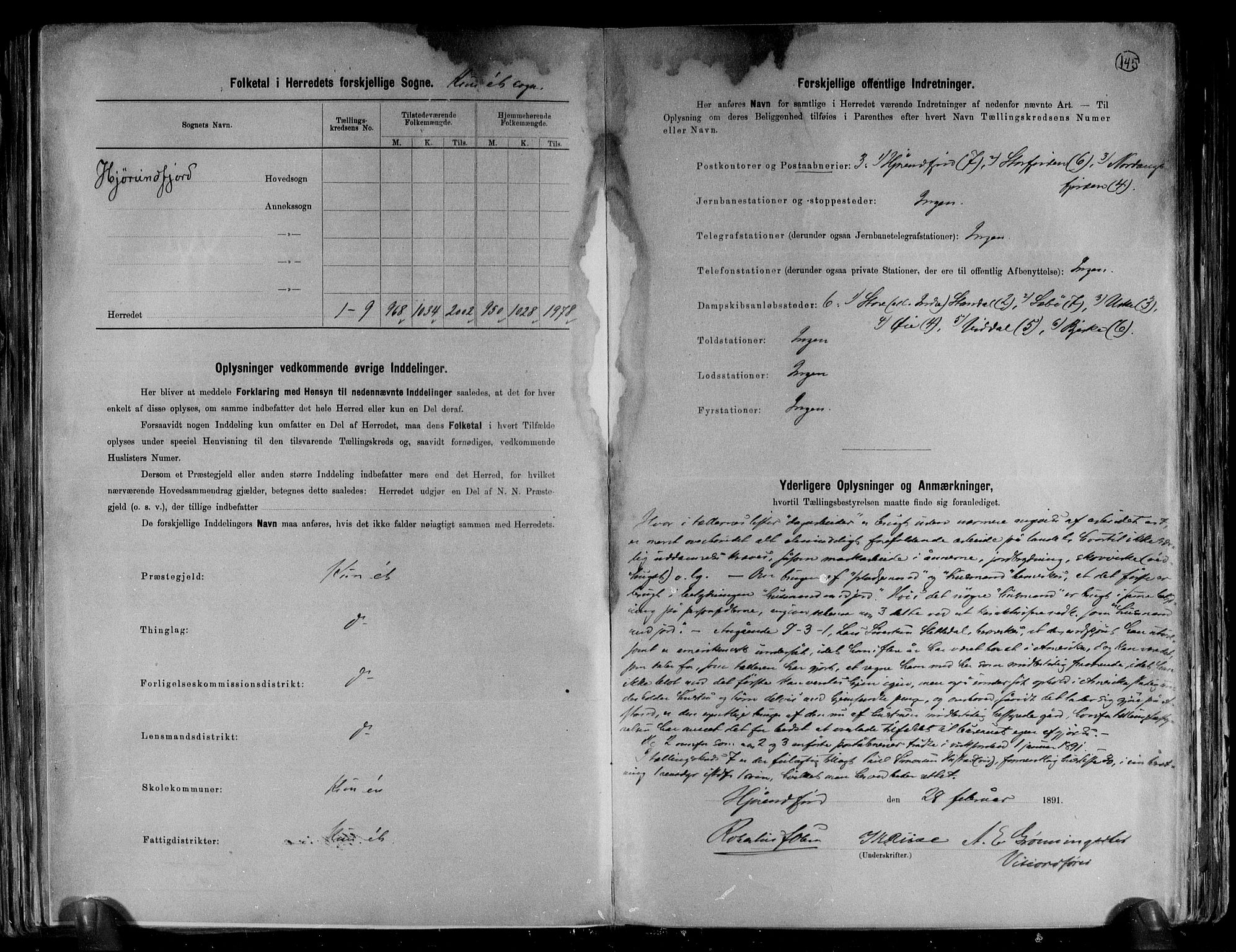 RA, 1891 census for 1522 Hjørundfjord, 1891, p. 3