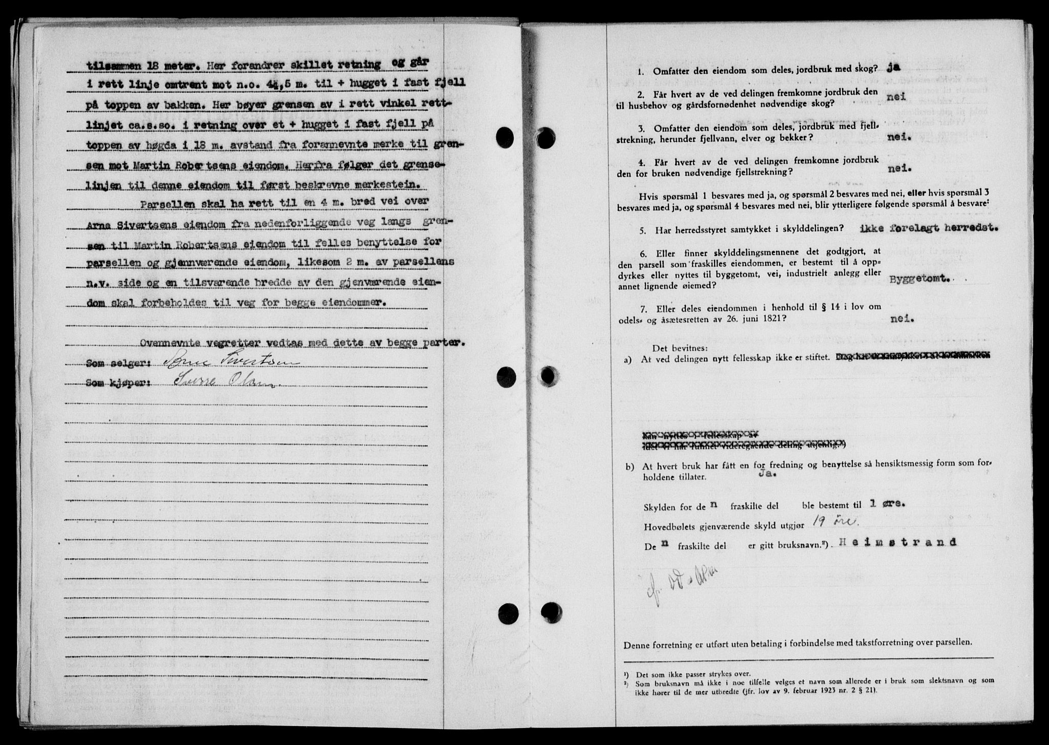 Lofoten sorenskriveri, SAT/A-0017/1/2/2C/L0025a: Mortgage book no. 25a, 1950-1951, Diary no: : 3185/1950