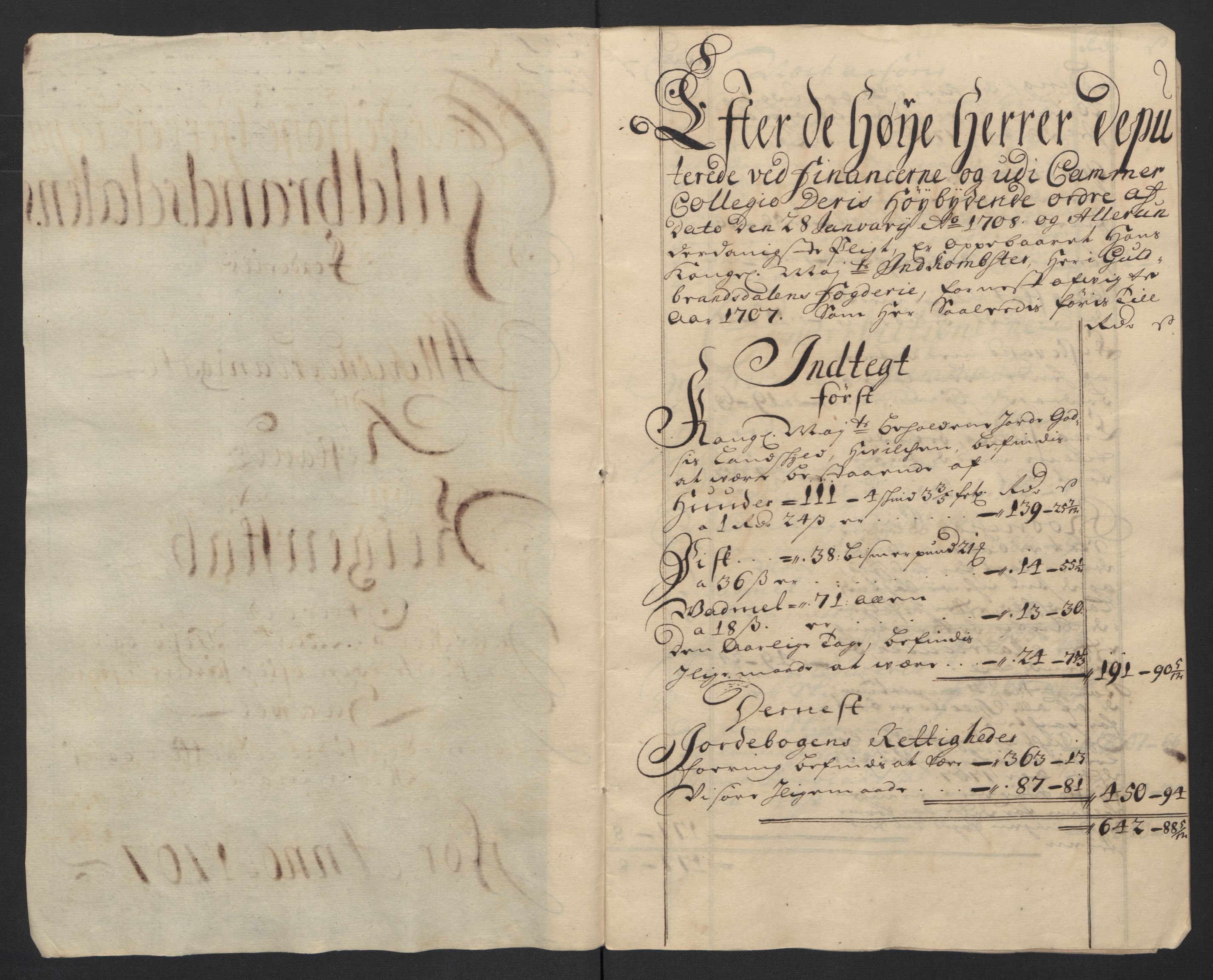 Rentekammeret inntil 1814, Reviderte regnskaper, Fogderegnskap, AV/RA-EA-4092/R17/L1178: Fogderegnskap Gudbrandsdal, 1705-1707, p. 298