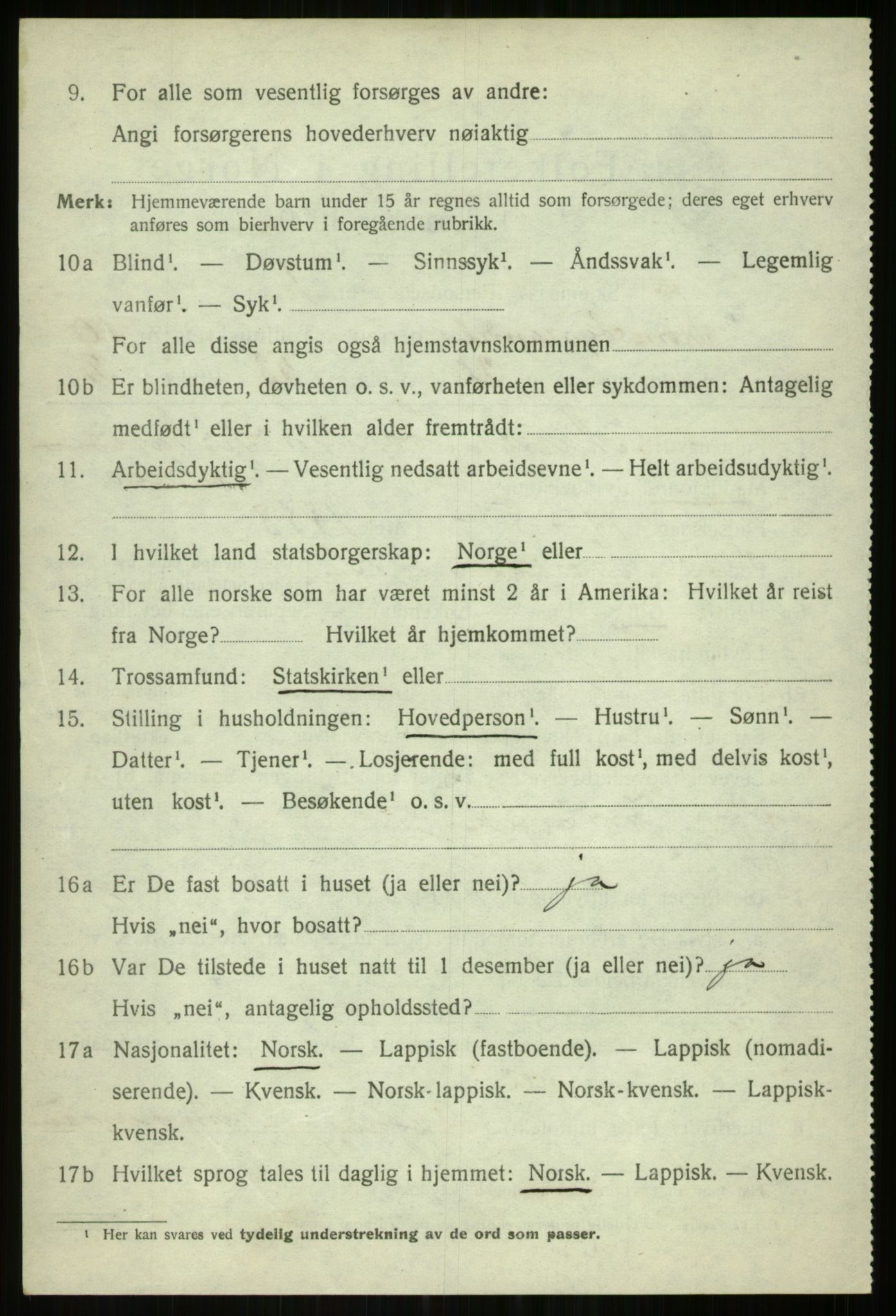 SATØ, 1920 census for Tromsøysund, 1920, p. 7193