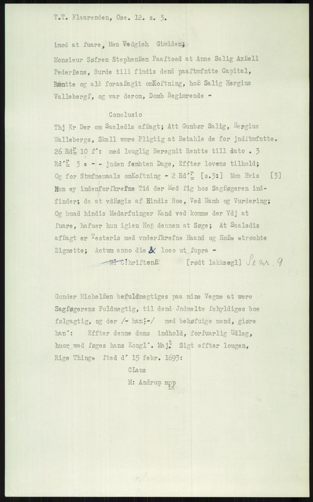 Samlinger til kildeutgivelse, Diplomavskriftsamlingen, AV/RA-EA-4053/H/Ha, p. 1978