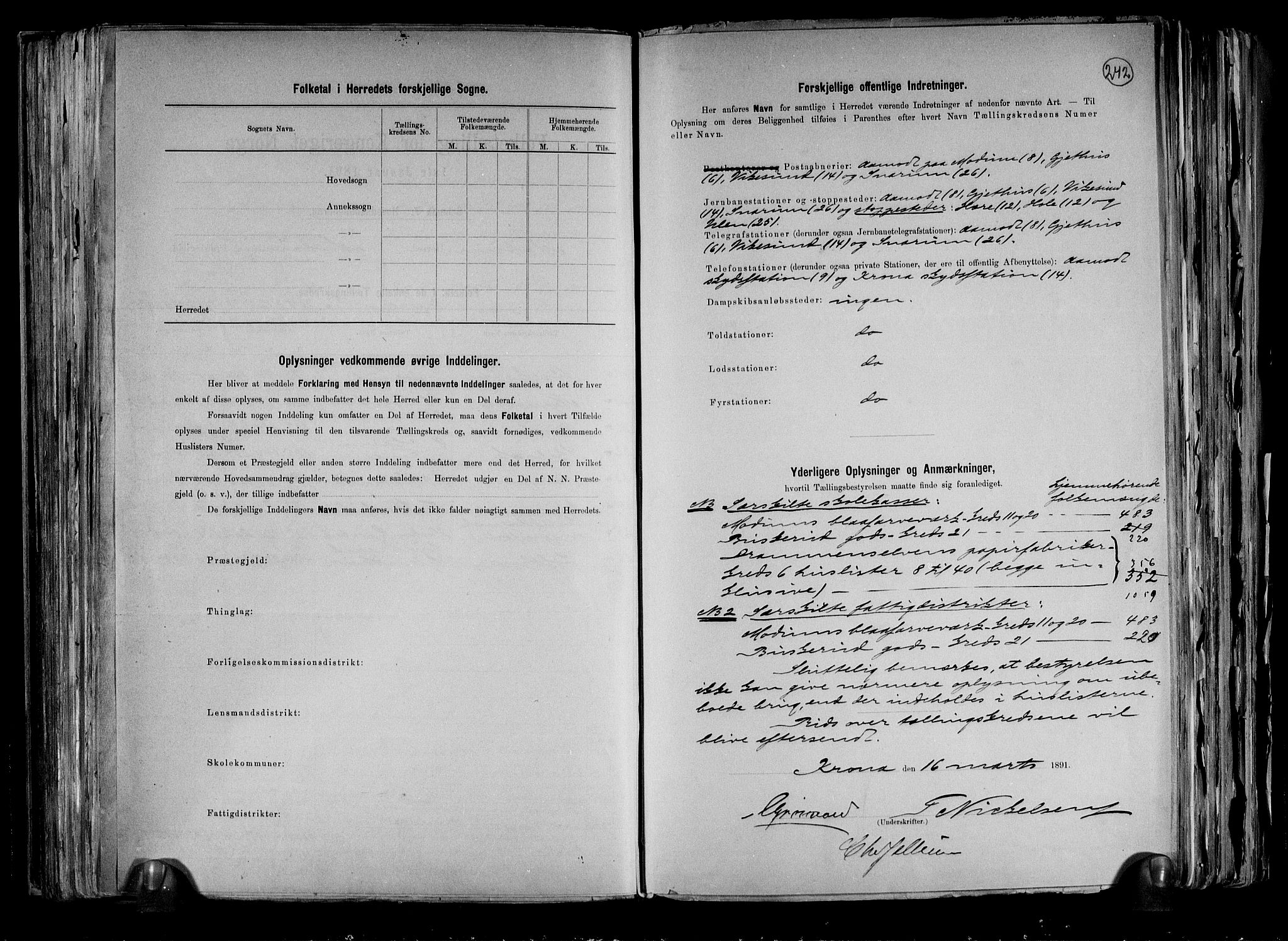 RA, 1891 census for 0623 Modum, 1891, p. 4