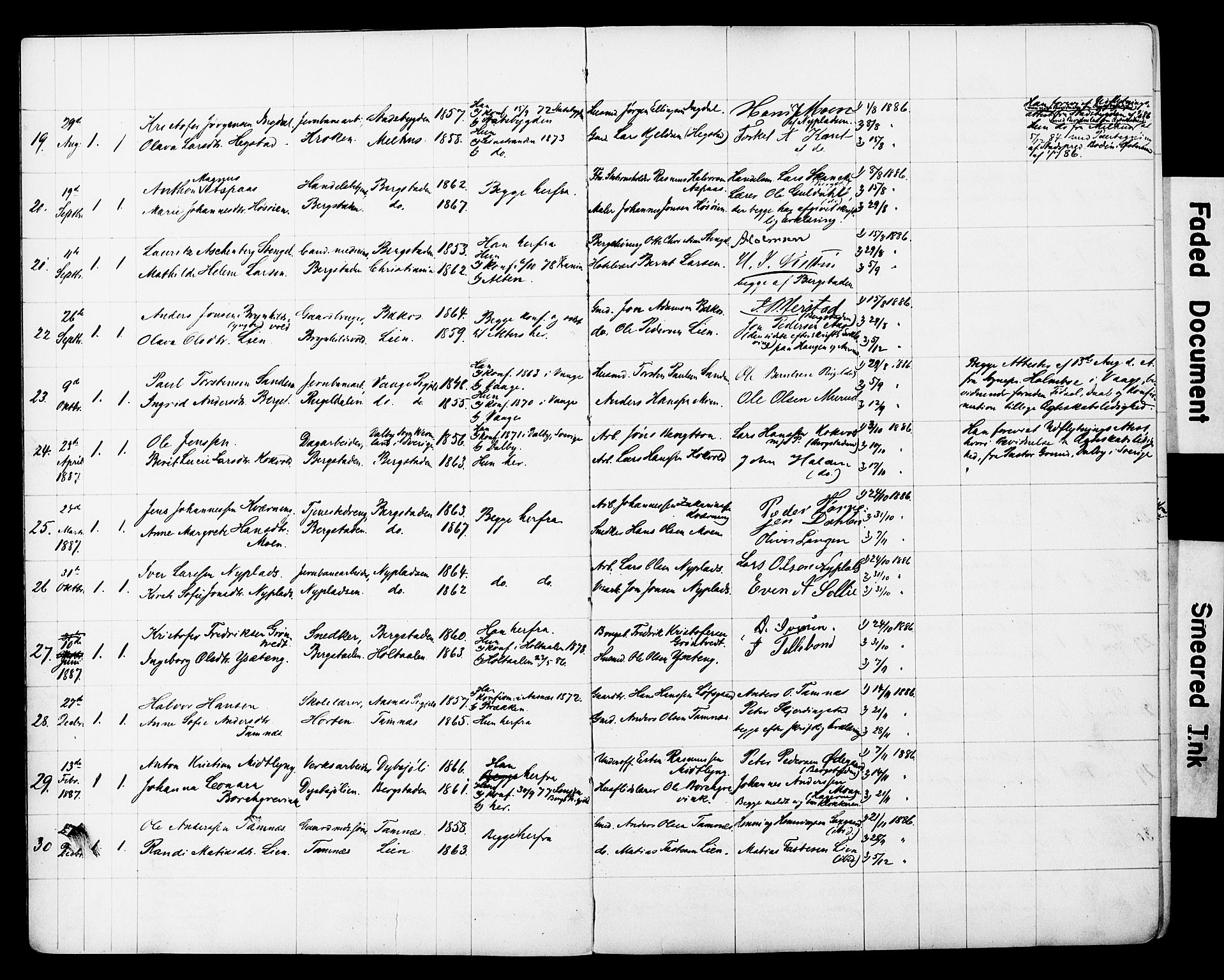 Ministerialprotokoller, klokkerbøker og fødselsregistre - Sør-Trøndelag, AV/SAT-A-1456/681/L0934: Banns register no. 681A12, 1884-1918