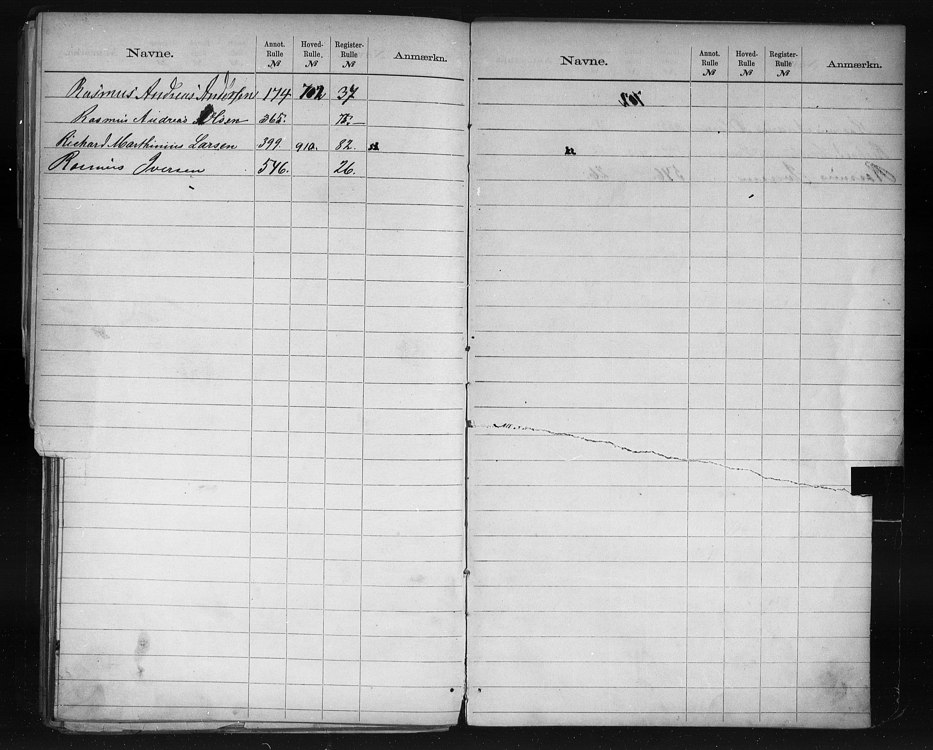 Brevik innrulleringskontor, AV/SAKO-A-833/G/Ga/L0001: Alf. navnregister til annotasjons- og hovedrullene, 1860-1948, p. 23