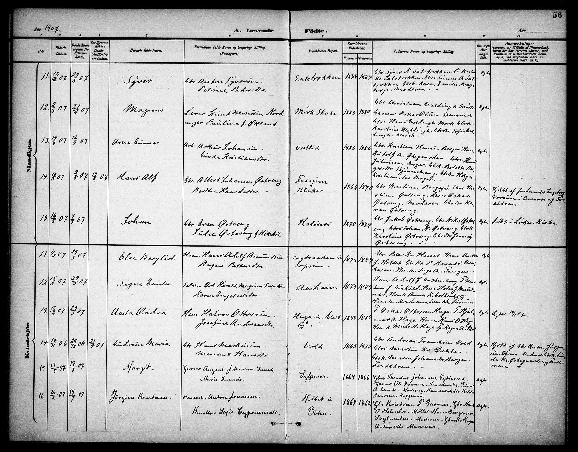 Høland prestekontor Kirkebøker, AV/SAO-A-10346a/F/Fb/L0003: Parish register (official) no. II 3, 1897-1912, p. 56