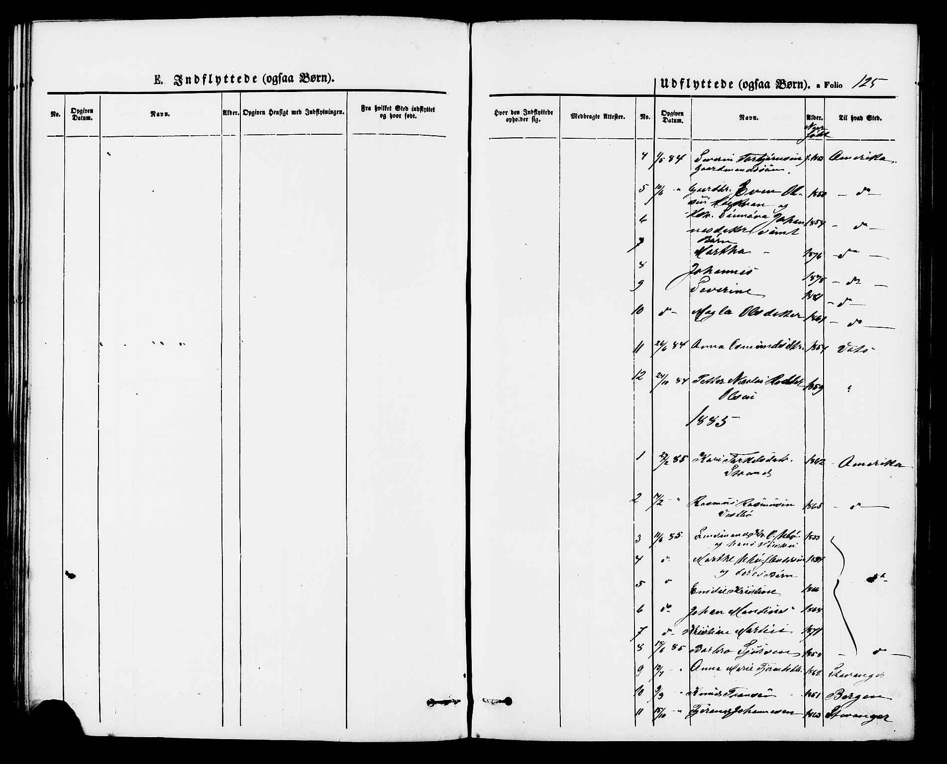 Vikedal sokneprestkontor, AV/SAST-A-101840/01/IV: Parish register (official) no. A 8, 1868-1885, p. 125