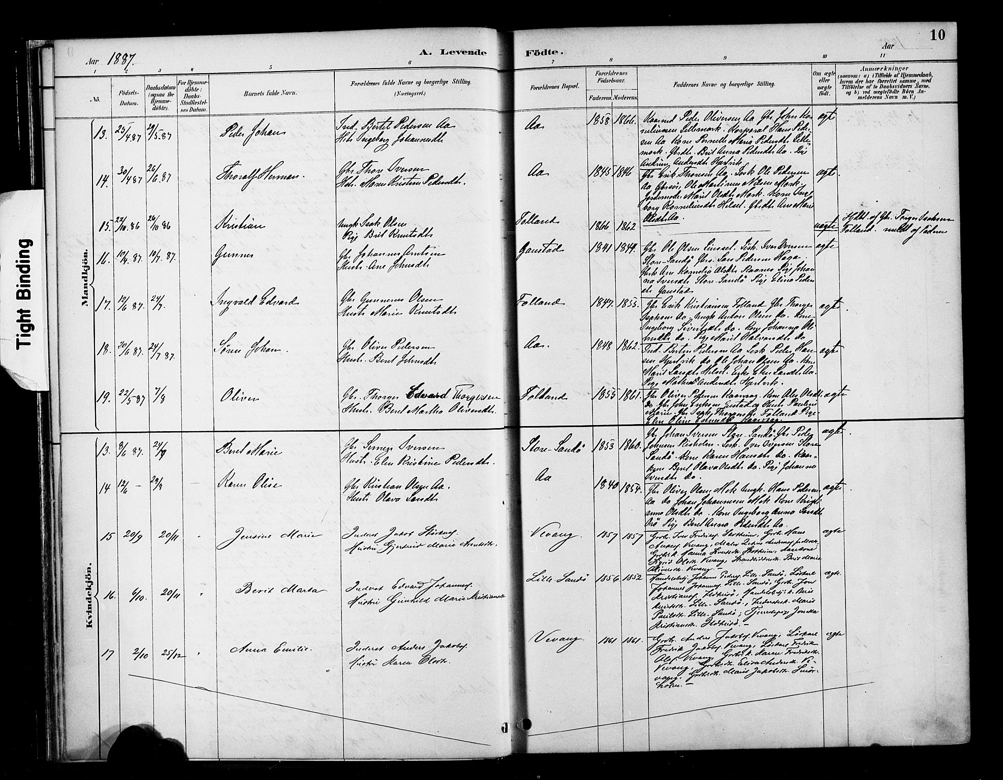 Ministerialprotokoller, klokkerbøker og fødselsregistre - Møre og Romsdal, AV/SAT-A-1454/570/L0832: Parish register (official) no. 570A06, 1885-1900, p. 10