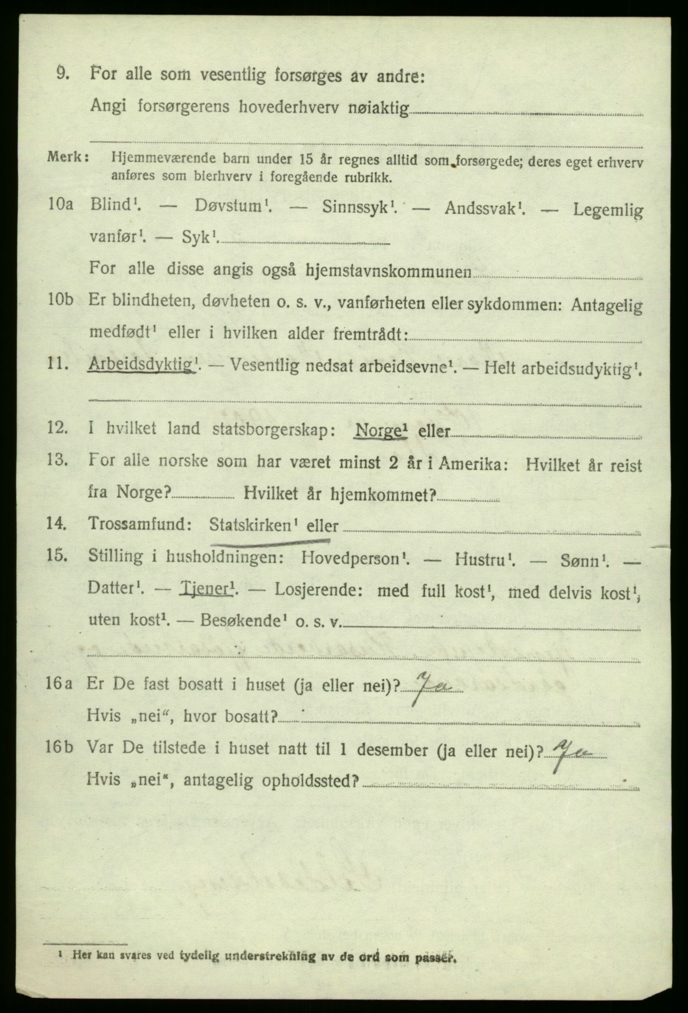 SAB, 1920 census for Hjelme, 1920, p. 1939