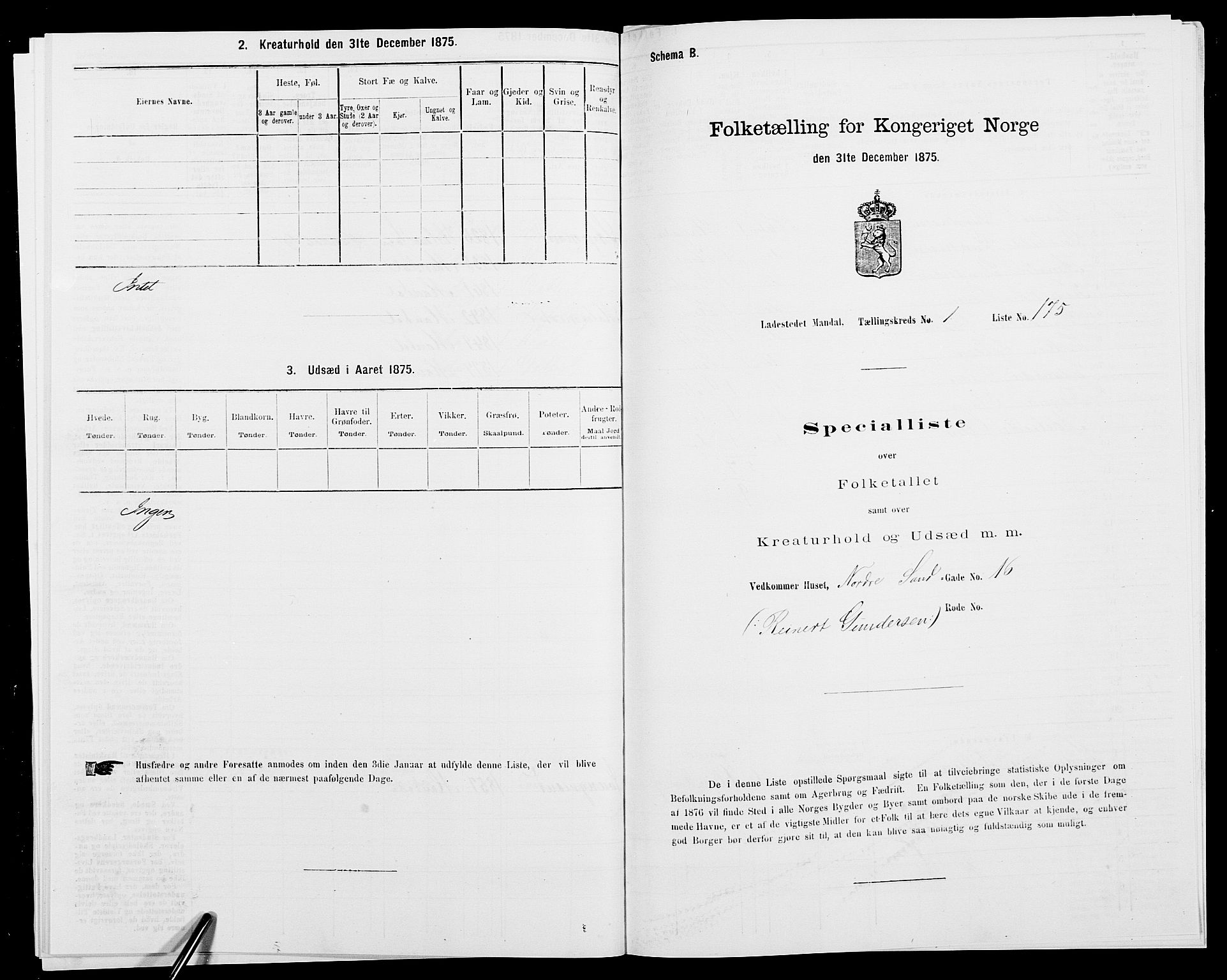 SAK, 1875 census for 1002B Mandal/Mandal, 1875, p. 378