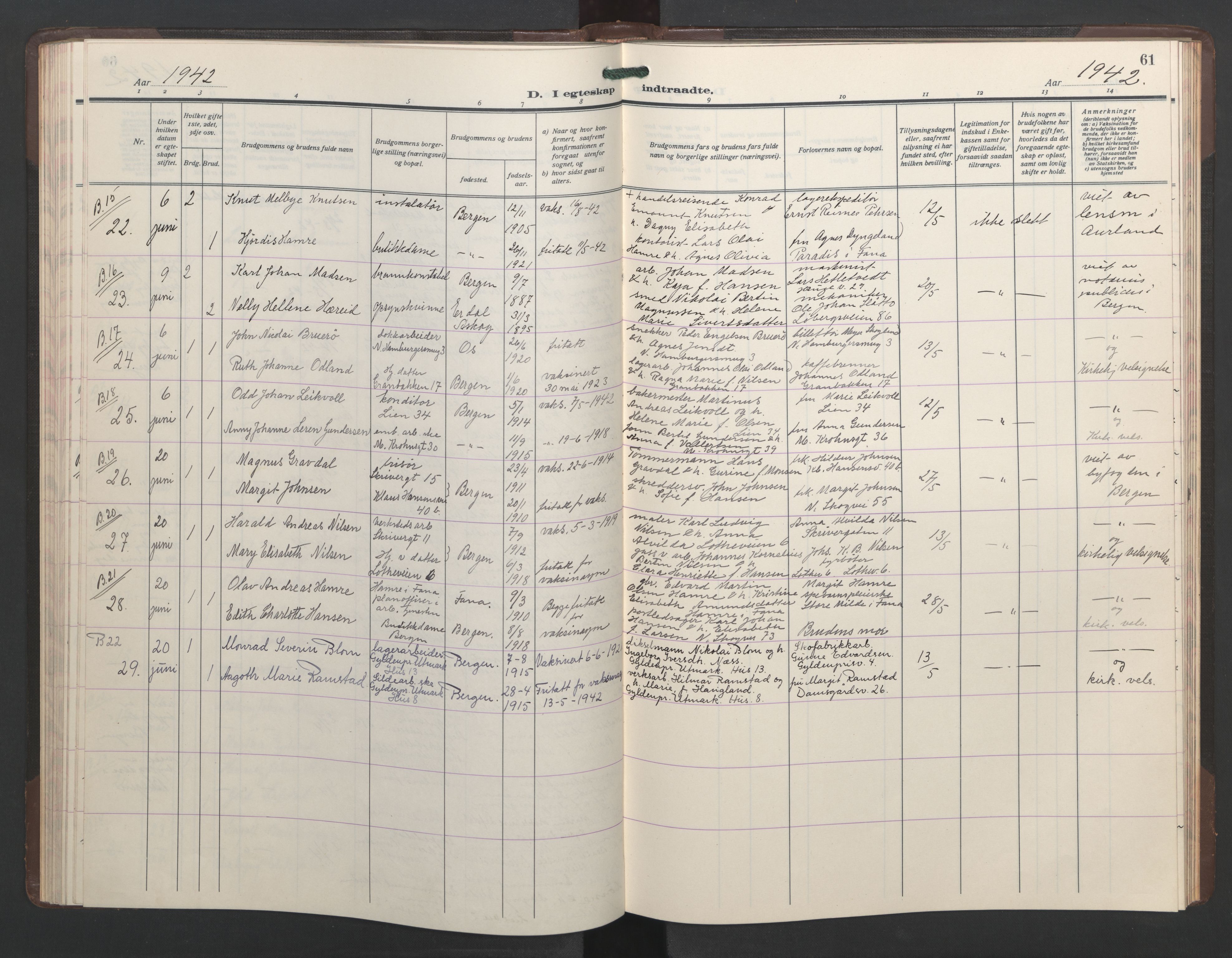 St. Markus sokneprestembete, AV/SAB-A-99935: Parish register (copy) no. C 1, 1928-1947, p. 60b-61a