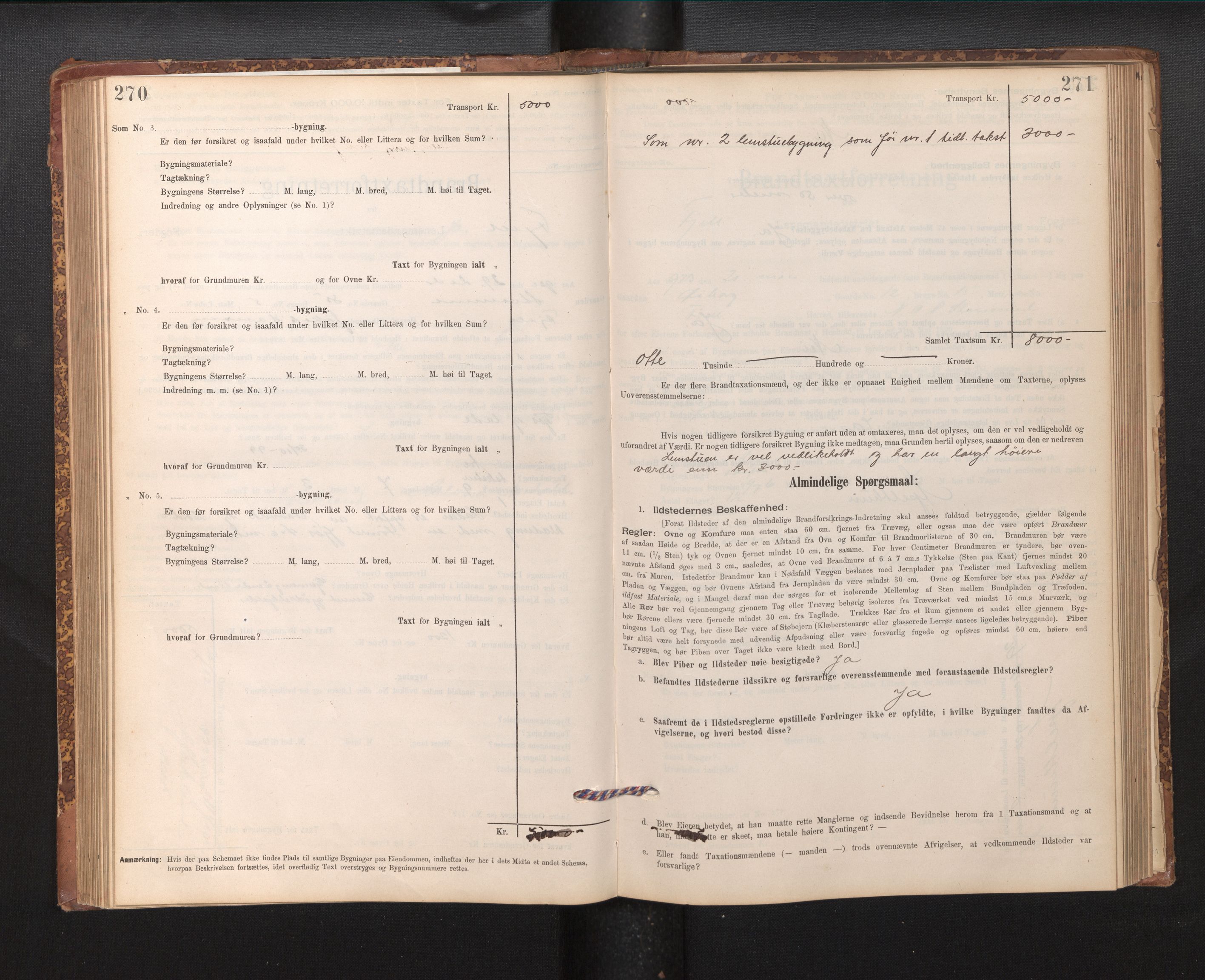 Lensmannen i Fjell, AV/SAB-A-32301/0012/L0005: Branntakstprotokoll, skjematakst, 1895-1931, p. 270-271