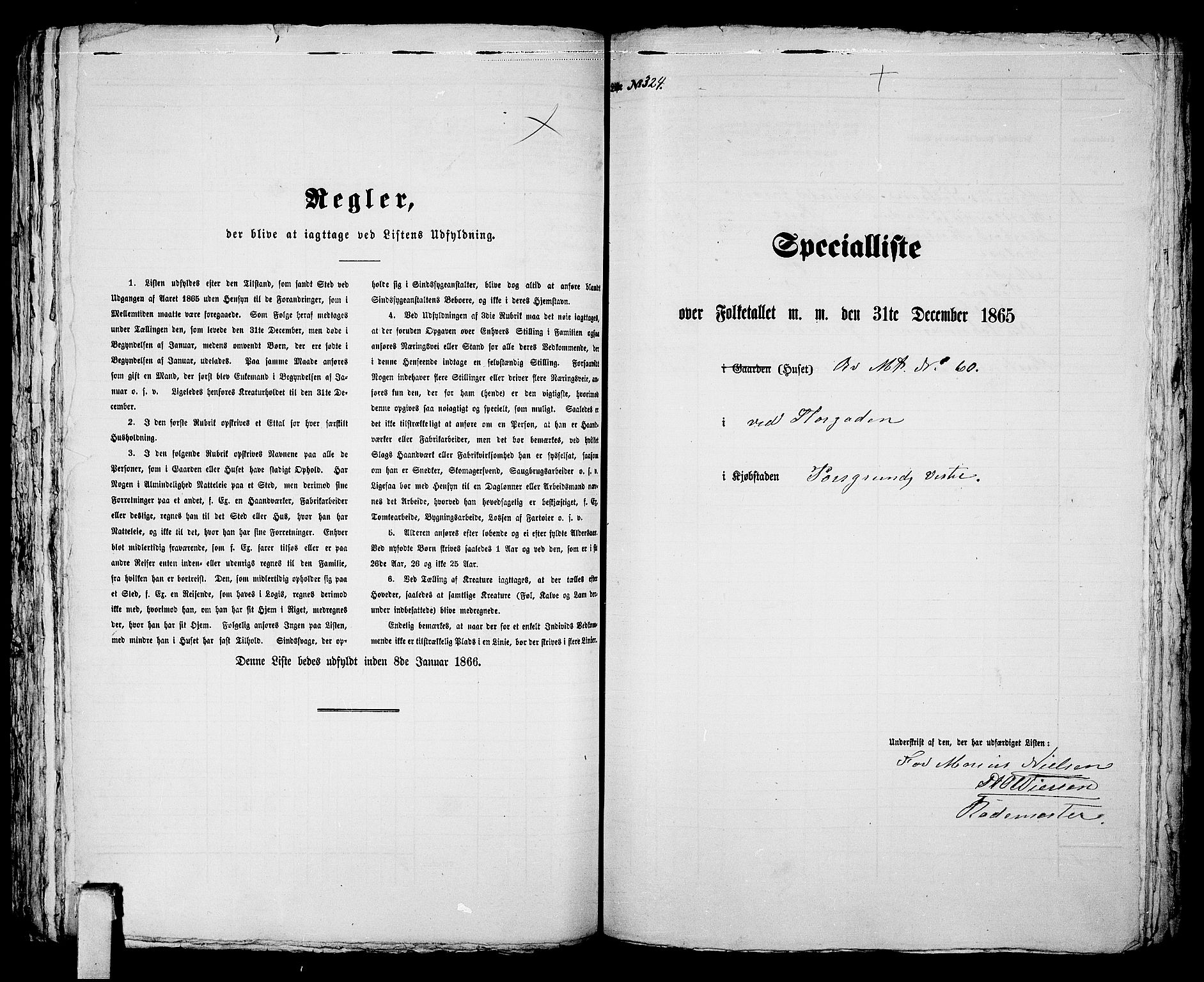 RA, 1865 census for Porsgrunn, 1865, p. 664