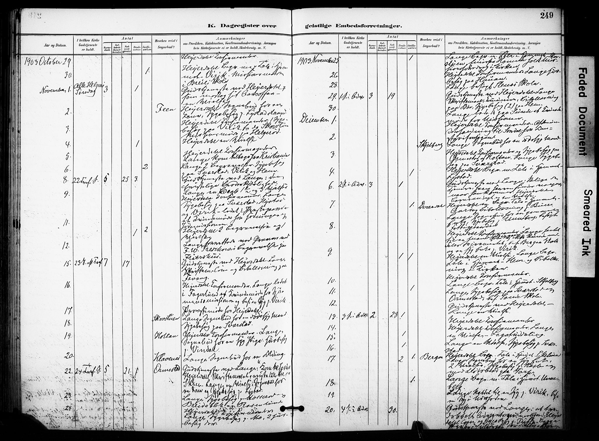 Sandar kirkebøker, SAKO/A-243/F/Fa/L0015: Parish register (official) no. 15, 1896-1907, p. 249