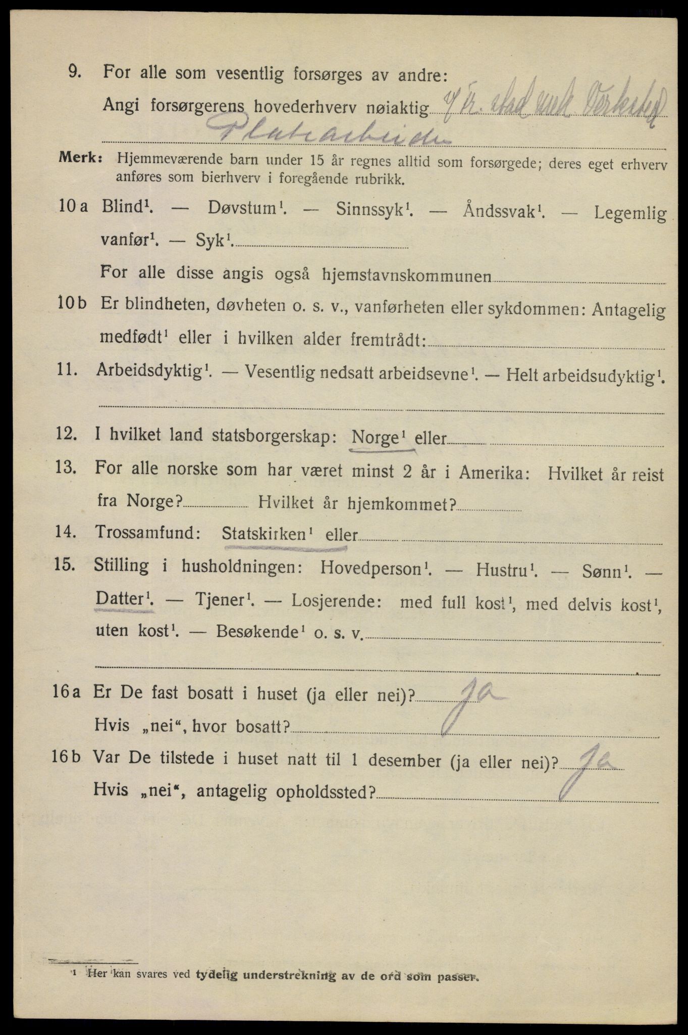 SAO, 1920 census for Fredrikstad, 1920, p. 38916